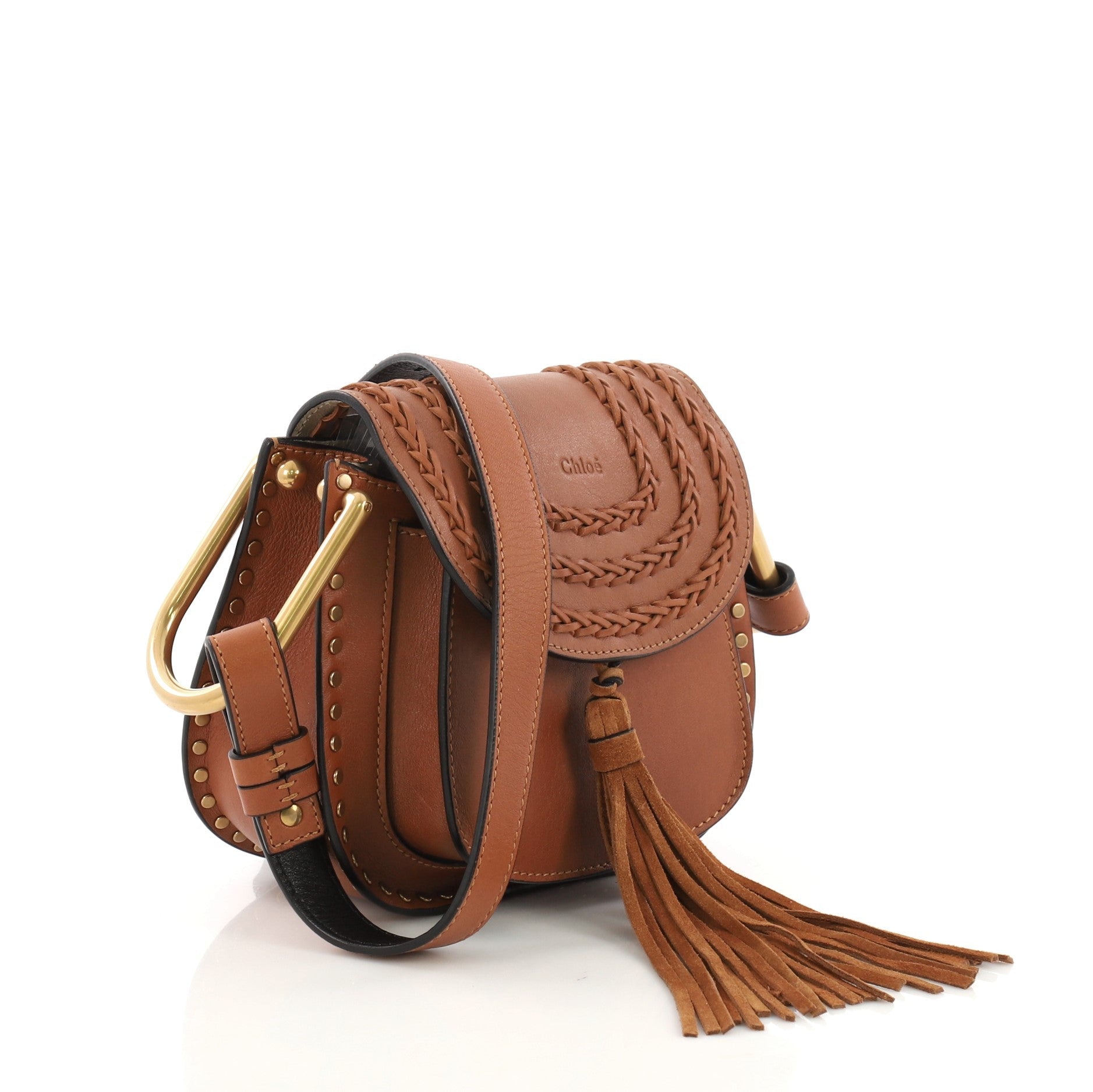 Hudson Handbag Whipstitch Leather Mini