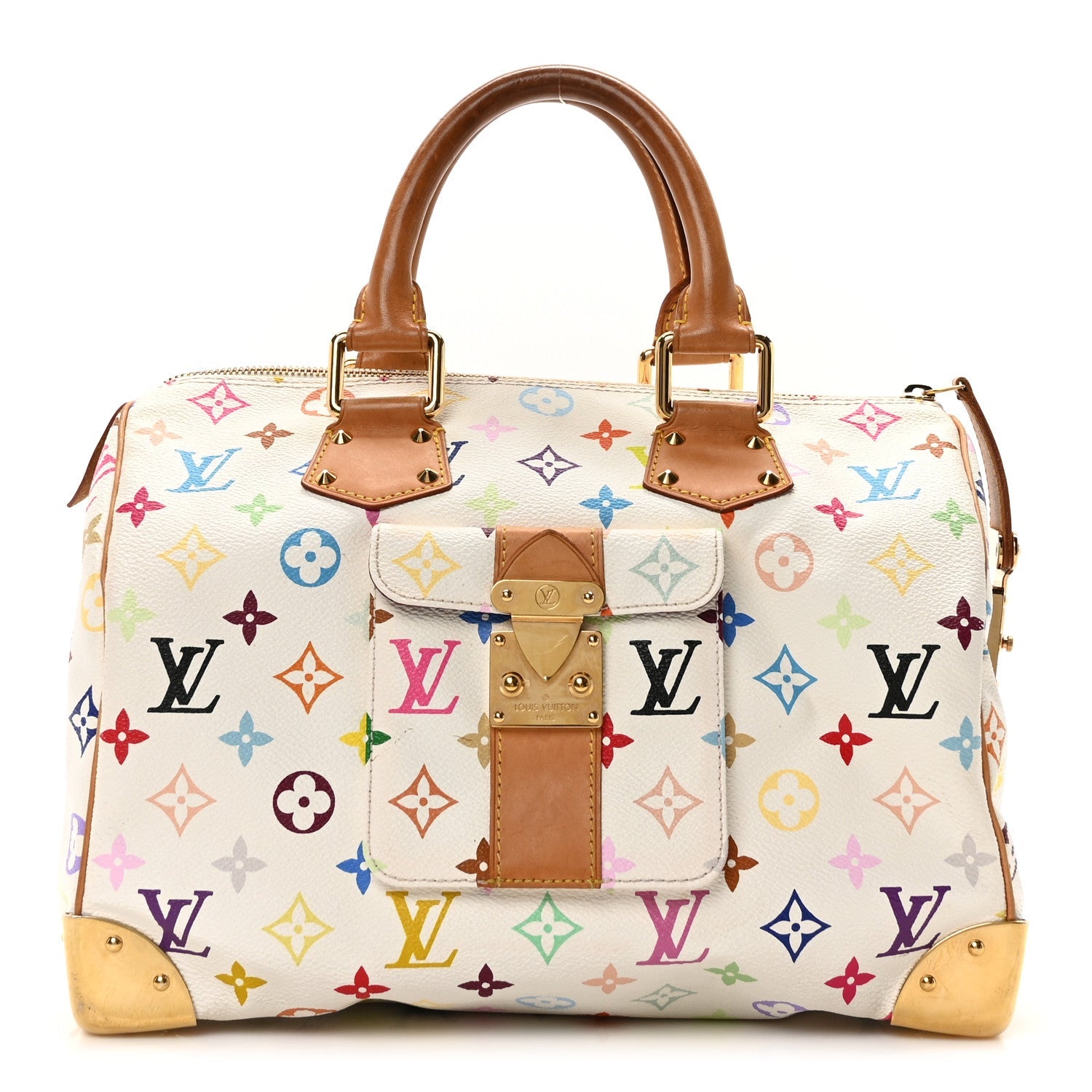 Monogram Multicolor Speedy 30 White