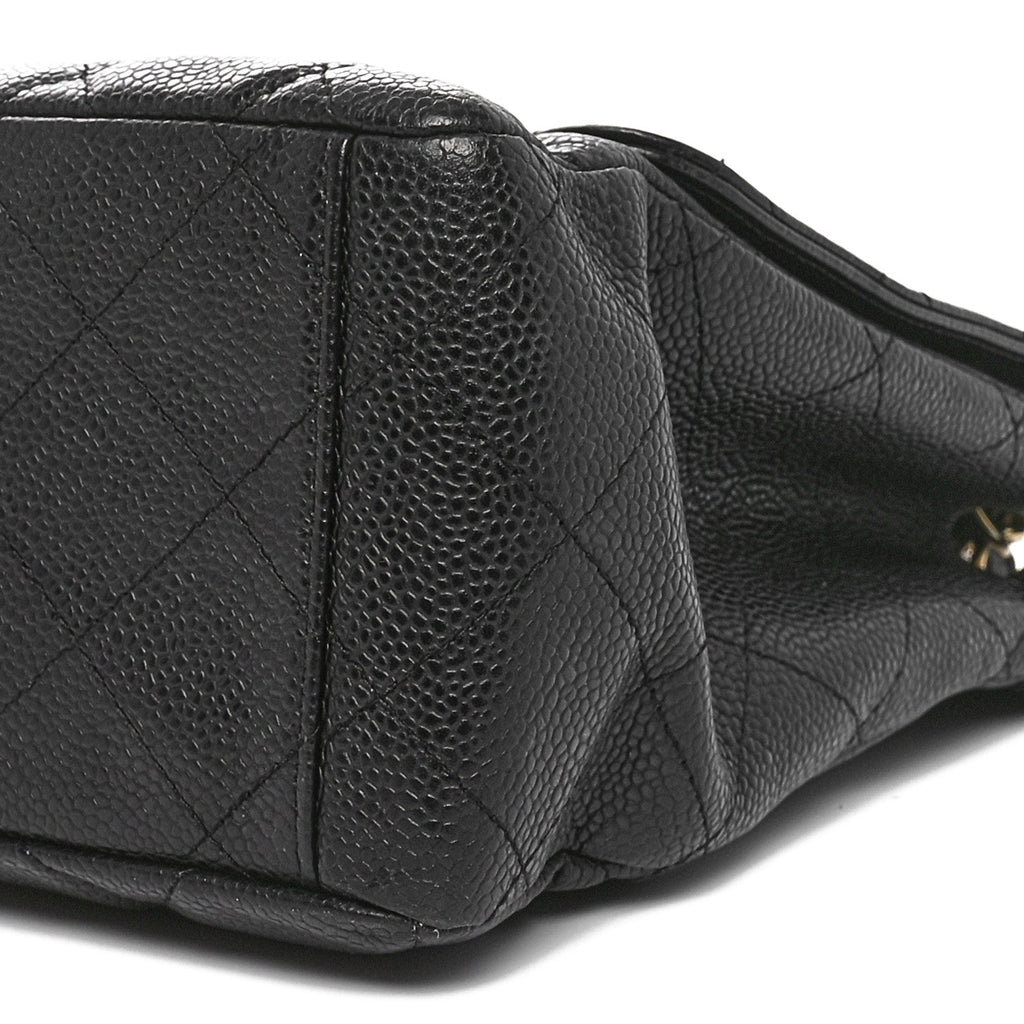 Caviar Maxi Single Flap Black