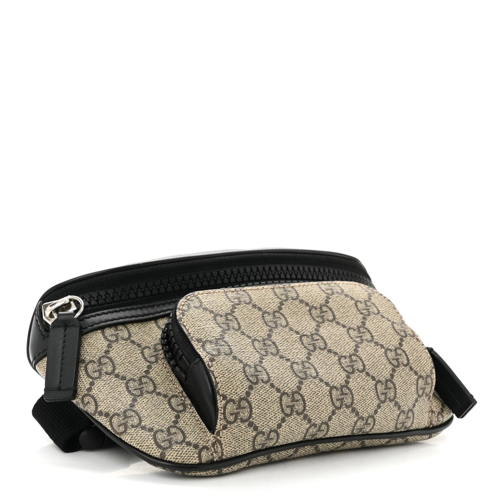 GG Supreme Monogram Belt Bag Black