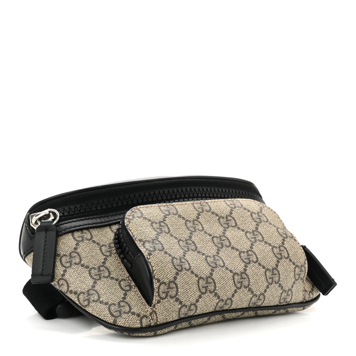 GG Supreme Monogram Belt Bag Black