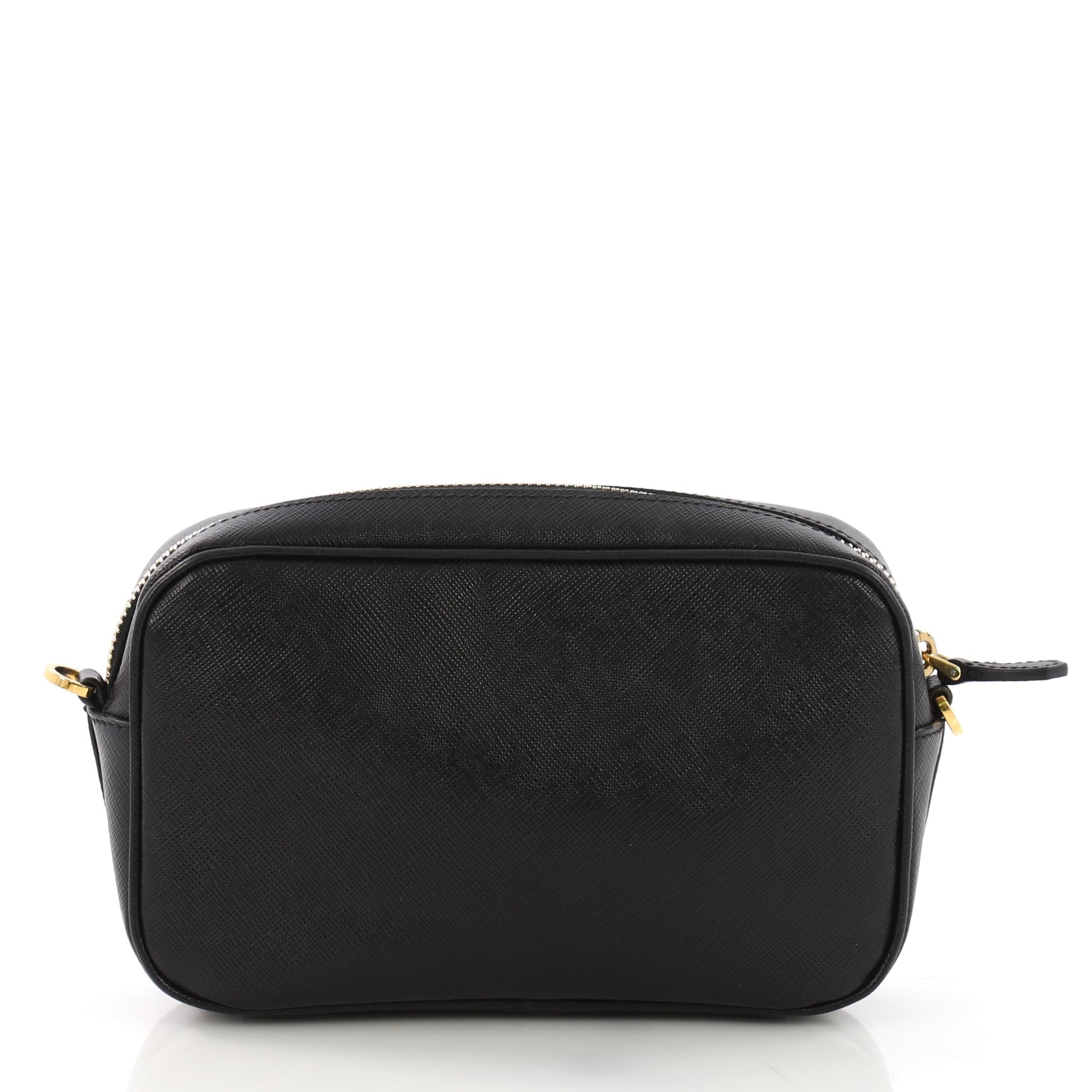 Front Pocket Zip Crossbody Bag Saffiano Leather Mini