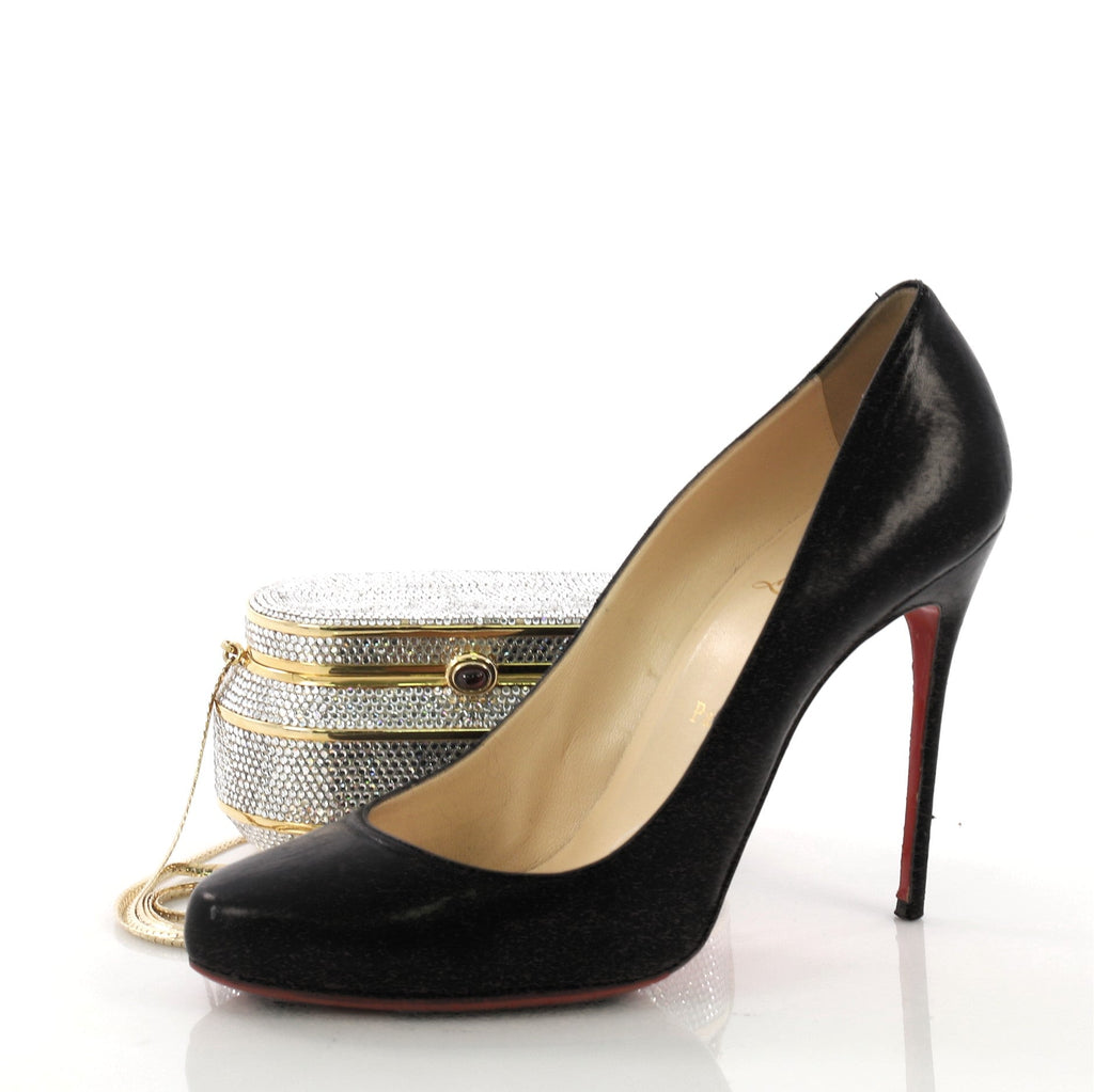 Chain Minaudiere Box Clutch Crystal Small