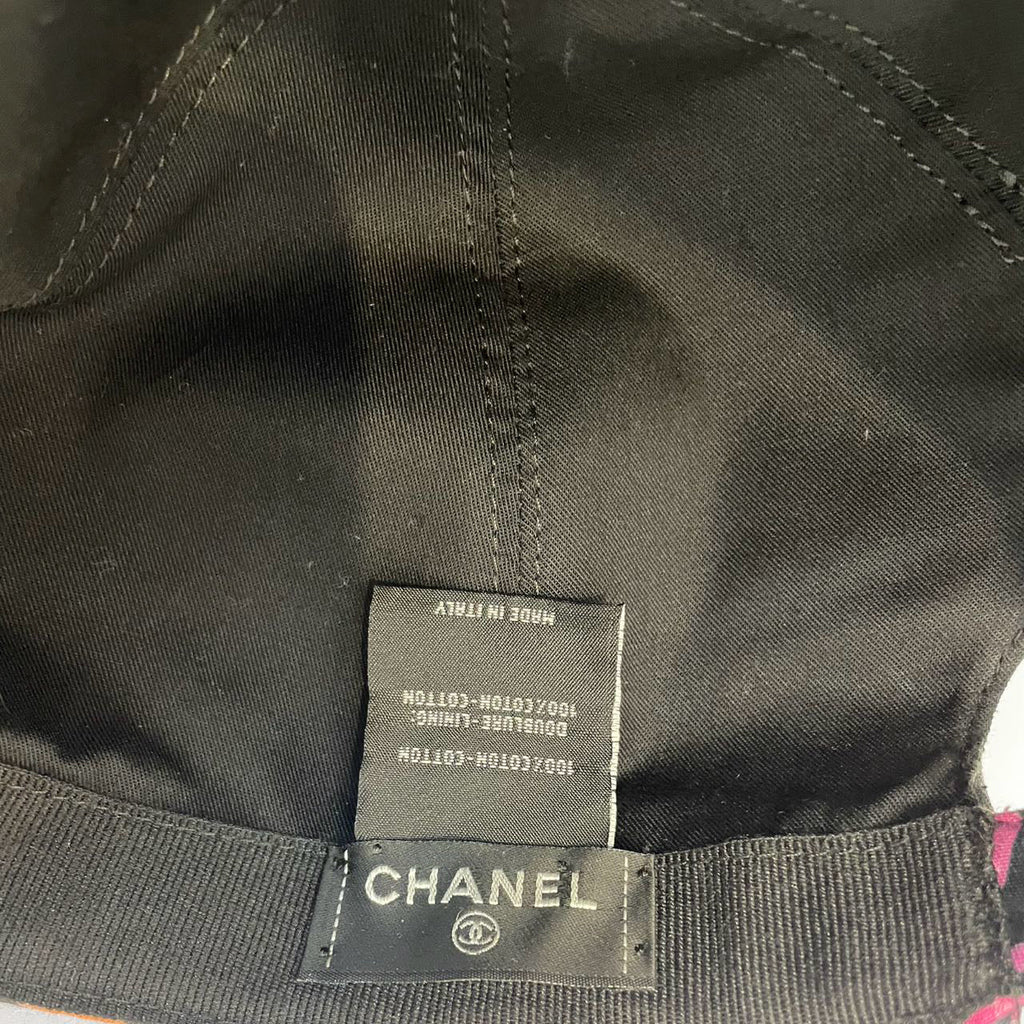 Chanel Black Hat with multicolor CC Logos from the latest 24S collection