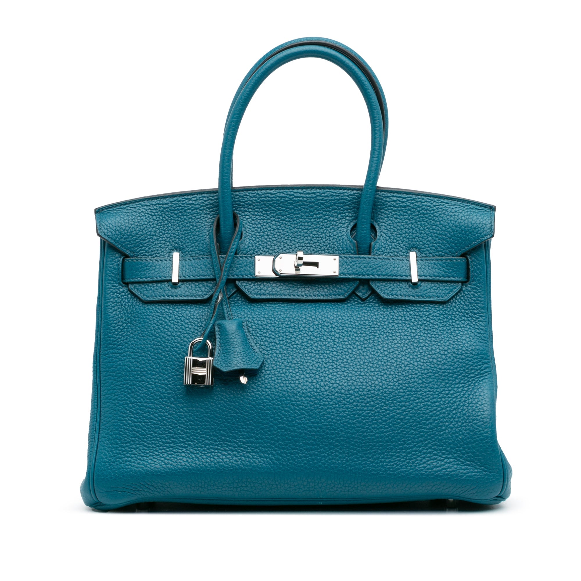Birkin Handbag Blue Togo with Palladium Hardware 30