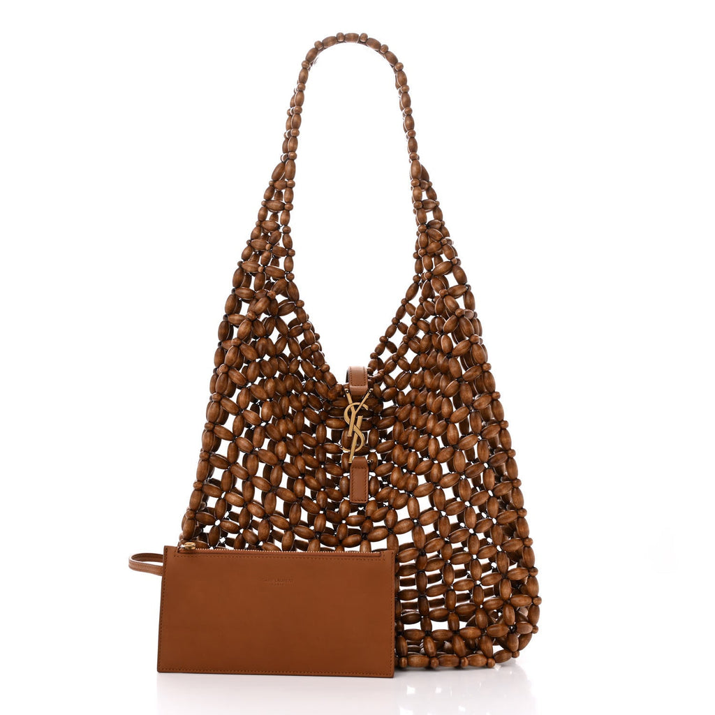 Wood Bead Large Le 5 A 7 Soft Hobo Light Wood