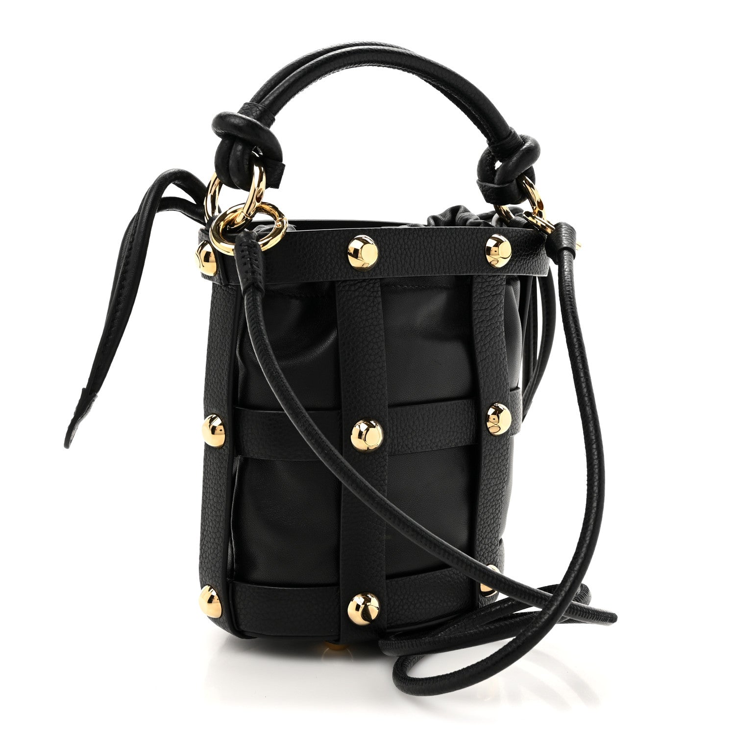Calfskin Small Cage Bag Black