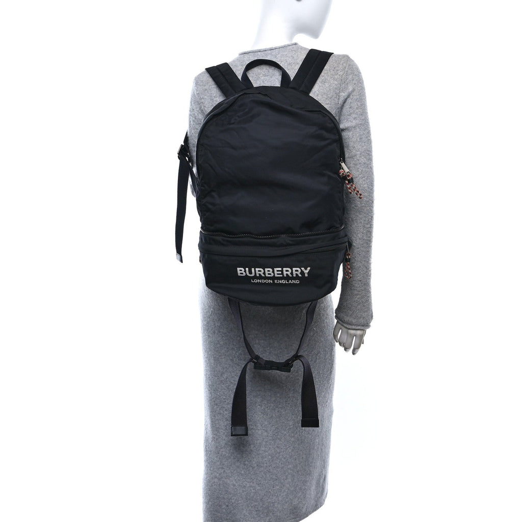 Nylon Rex Convertible Backpack Bum Bag Black