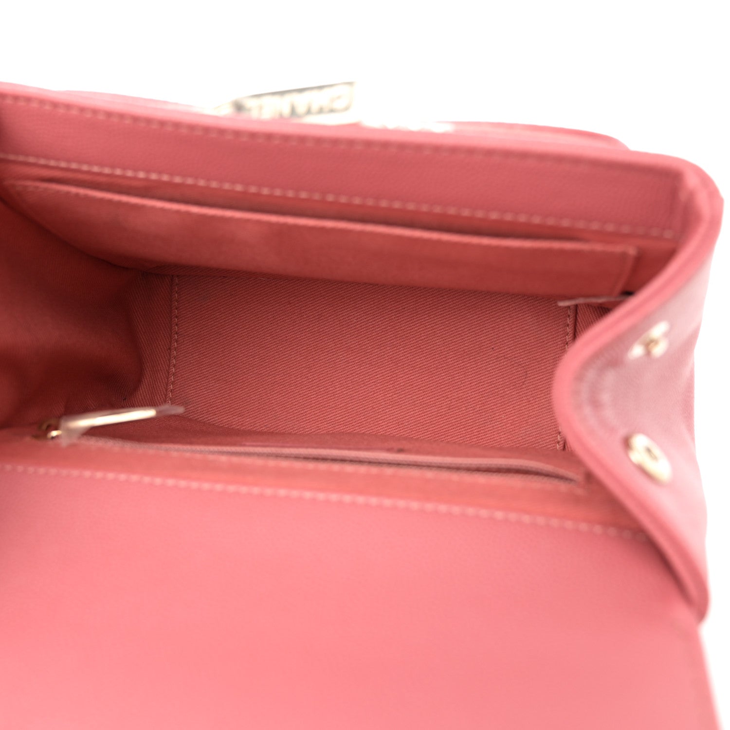 Caviar Quilted Small Business Affinity Flap Dark Pink