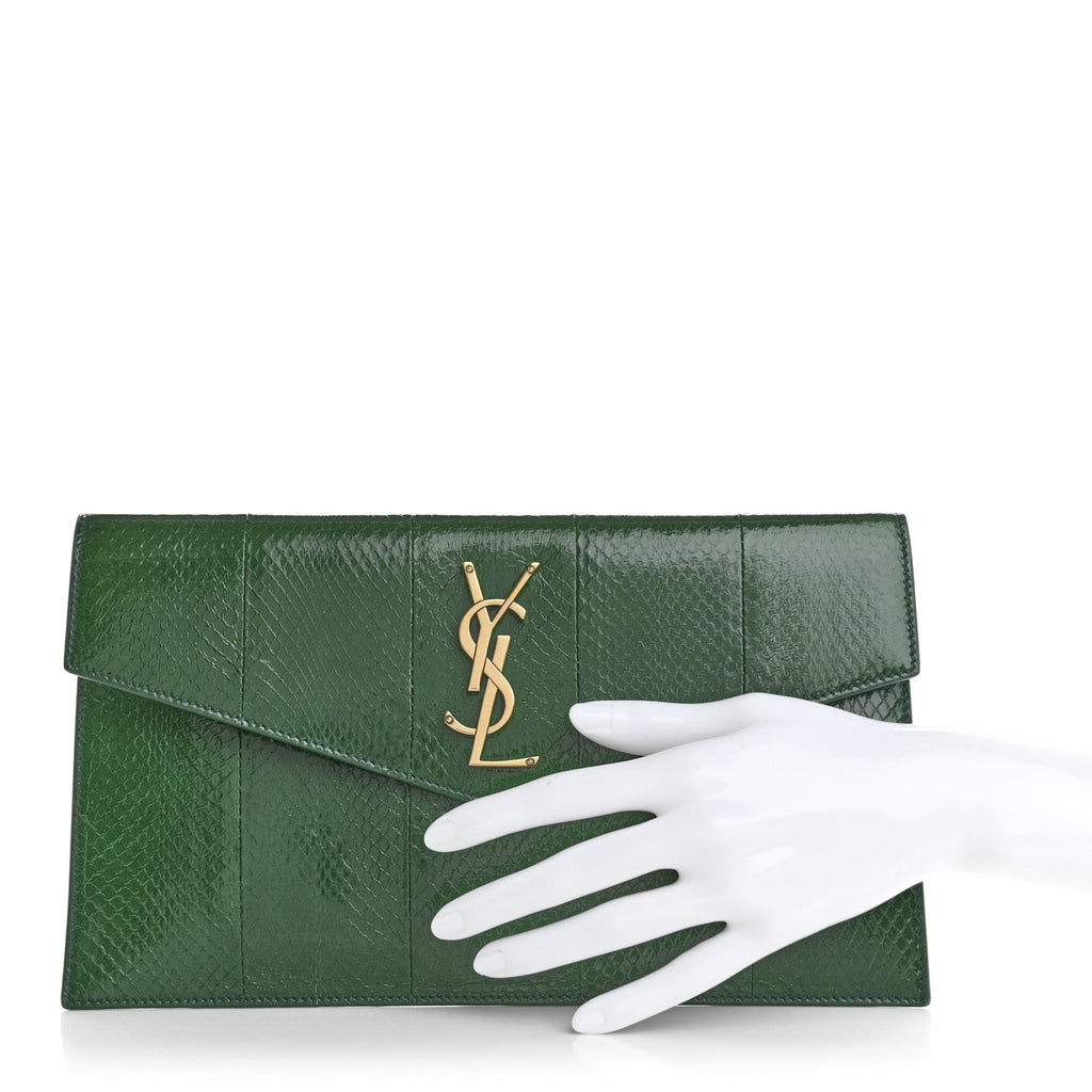 Ayers Uptown Monogram Pouch Verte Praire