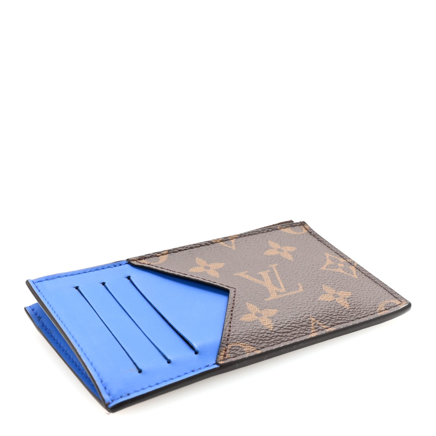 Monogram Calfskin Coin  Holder Indigo Blue