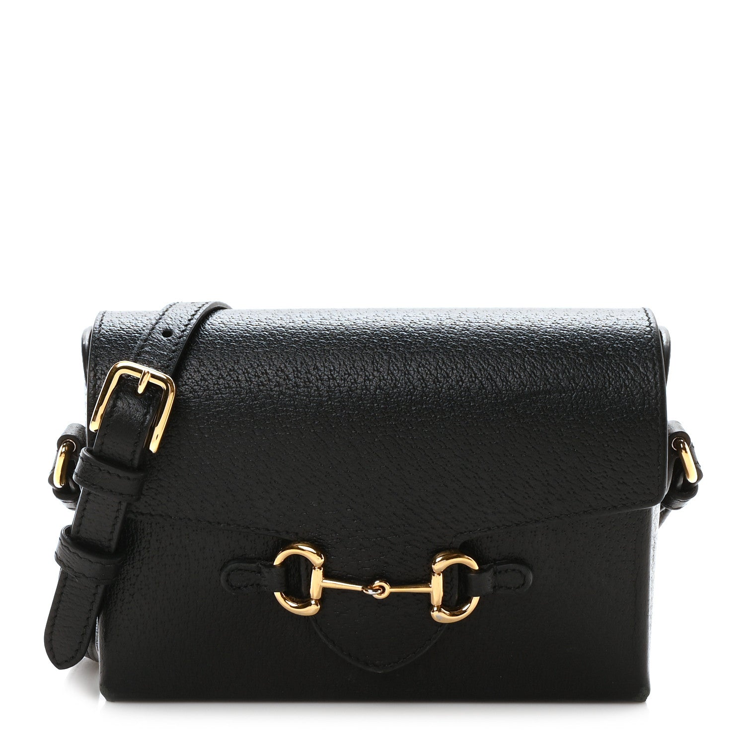 Calfskin Horsebit 1955 Shoulder Bag Black