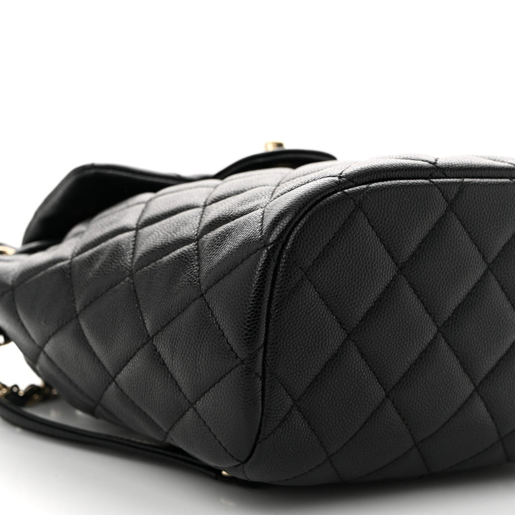 Caviar Quilted Mini Urban Spirit Backpack Black