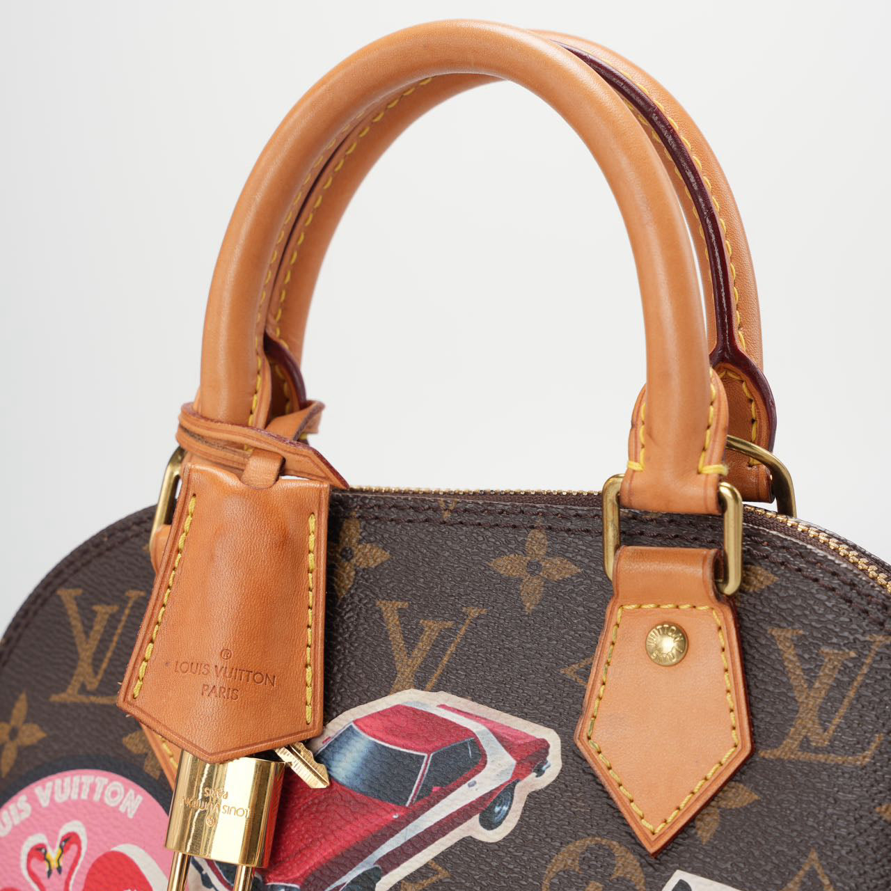 Louis Vuitton Monogram World Tour Alma BB Satchel Bag