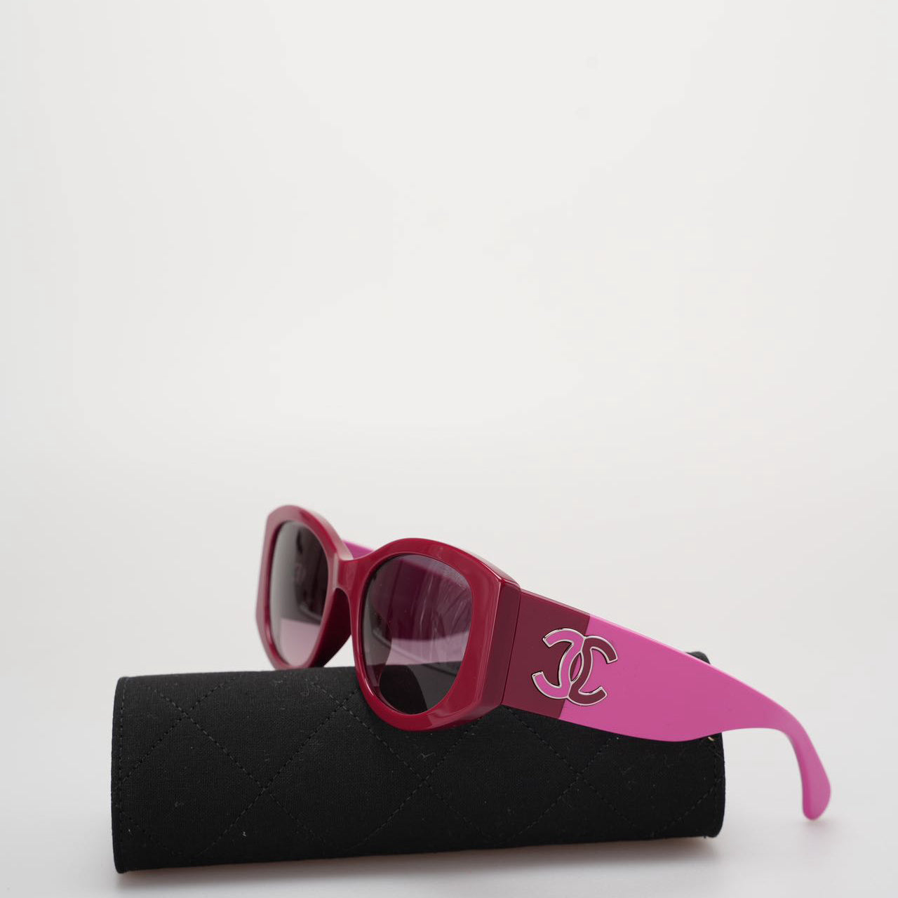 Chanel Oval Sunglasses CH5524 Red and Pink