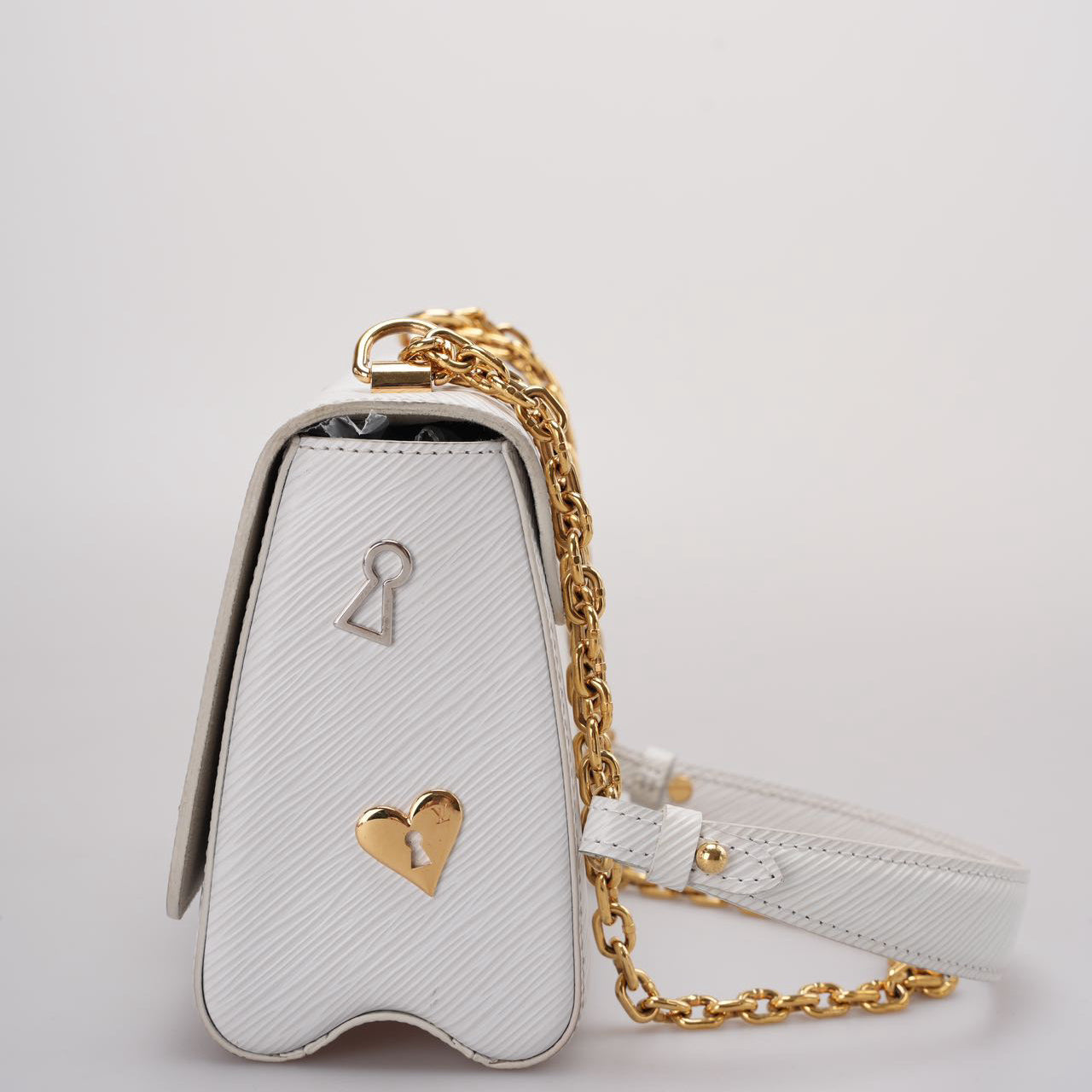 Louis Vuitton White Epi Leather Twist MM from the 2018 Collection