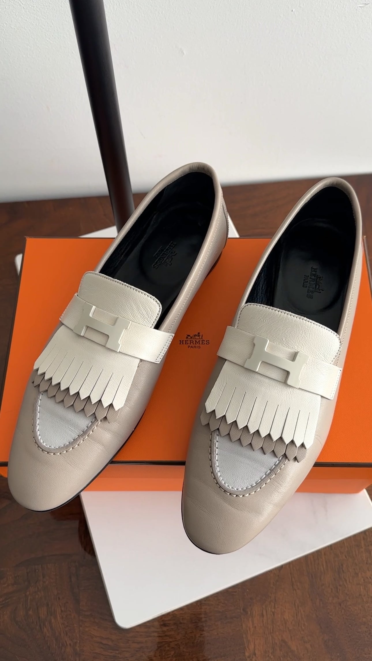 Hermes Royal Loafer Beige Mastic - 42
