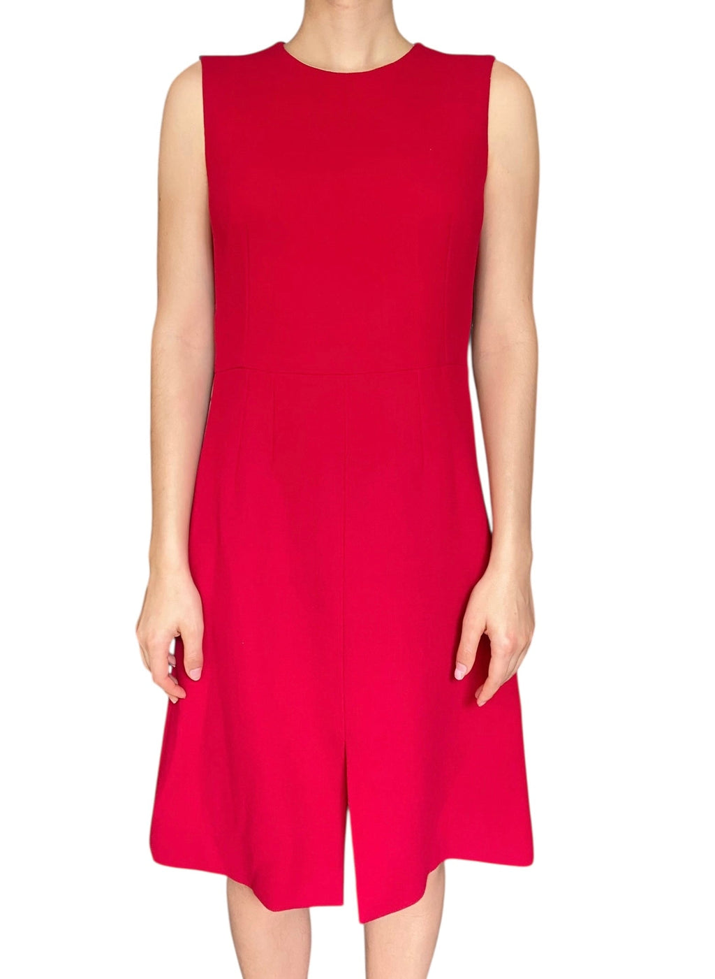 Dolce & Gabbana Red Wool Shift Dress - 44 / US 8