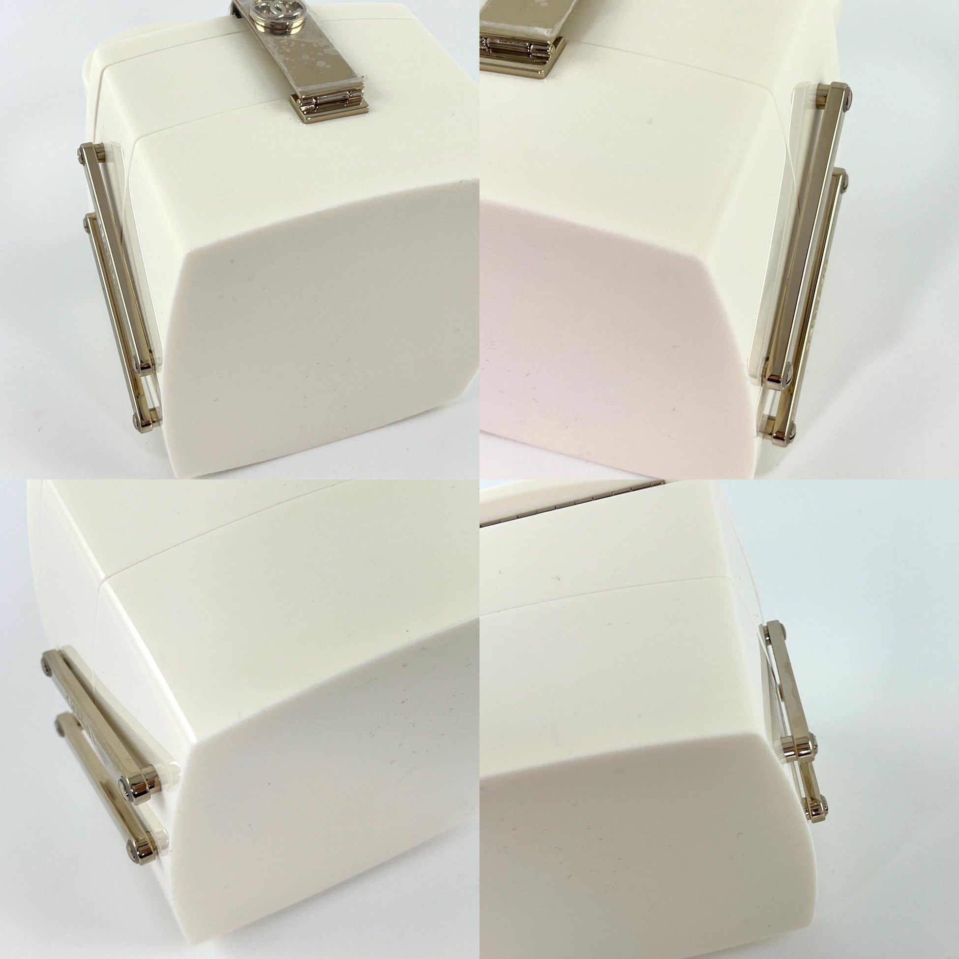 New CHANEL Minaudière Limited Edition 2017 Lucite Vanity Case With Mirror