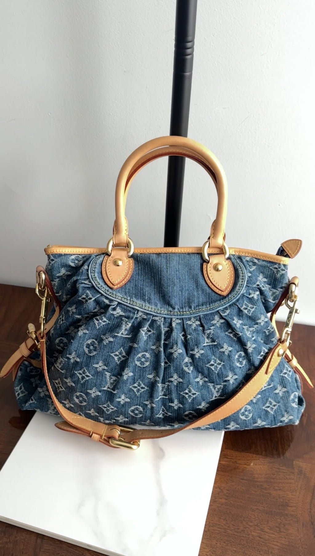 Louis Vuitton Monogram Denim Neo Cabby MM Bag