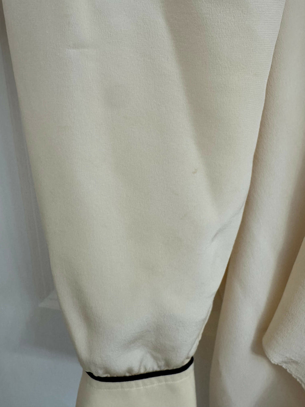 Rare Vintage Chanel Cream Silk Blouse