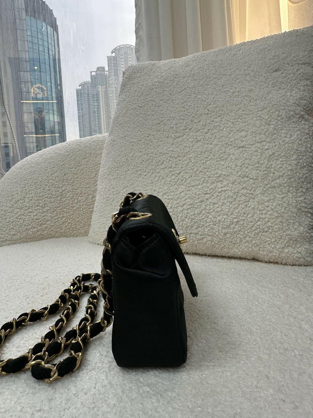 Chanel Vintage (1986-88) Classic Mini Satin Bag
