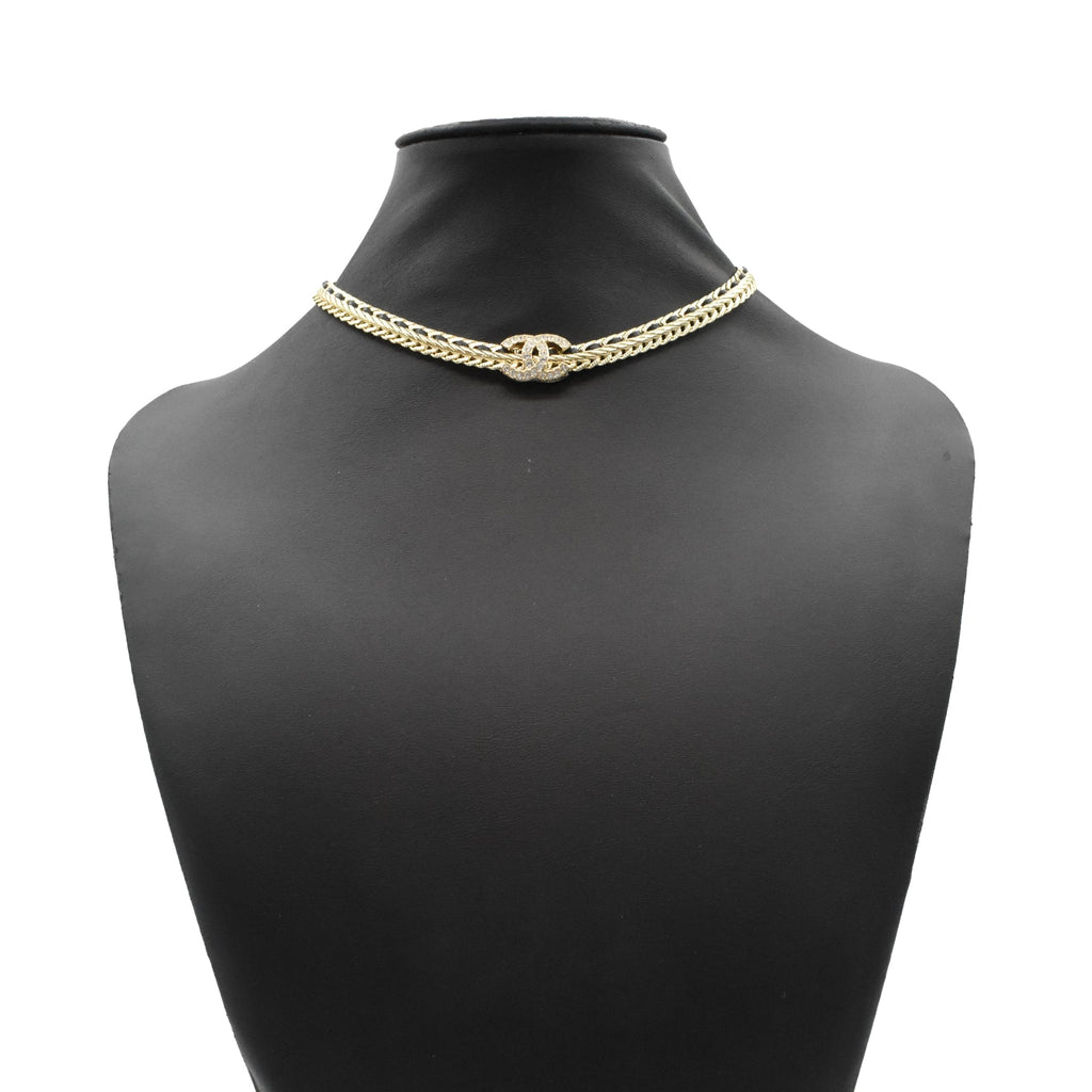 Chanel Crystal CC Choker Necklace