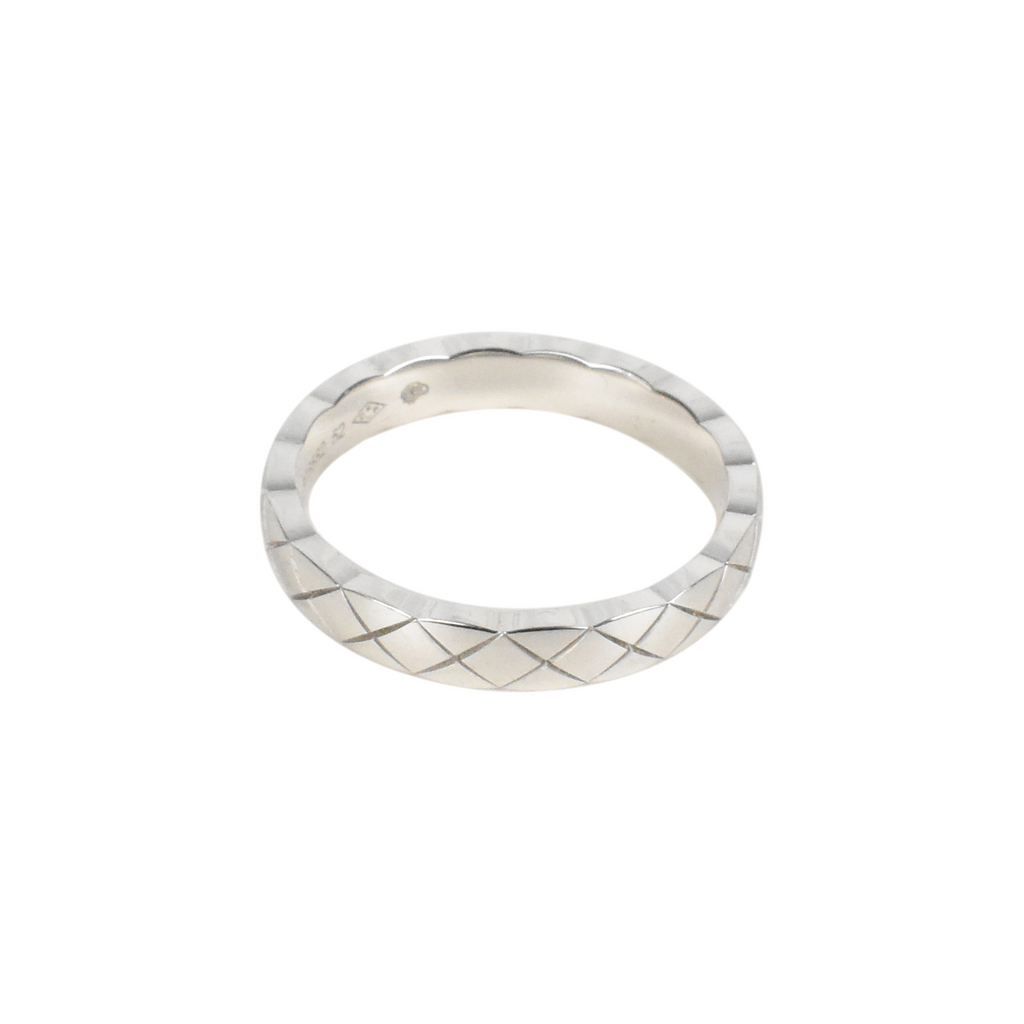 Chanel Diamond Quilted Ring - 6