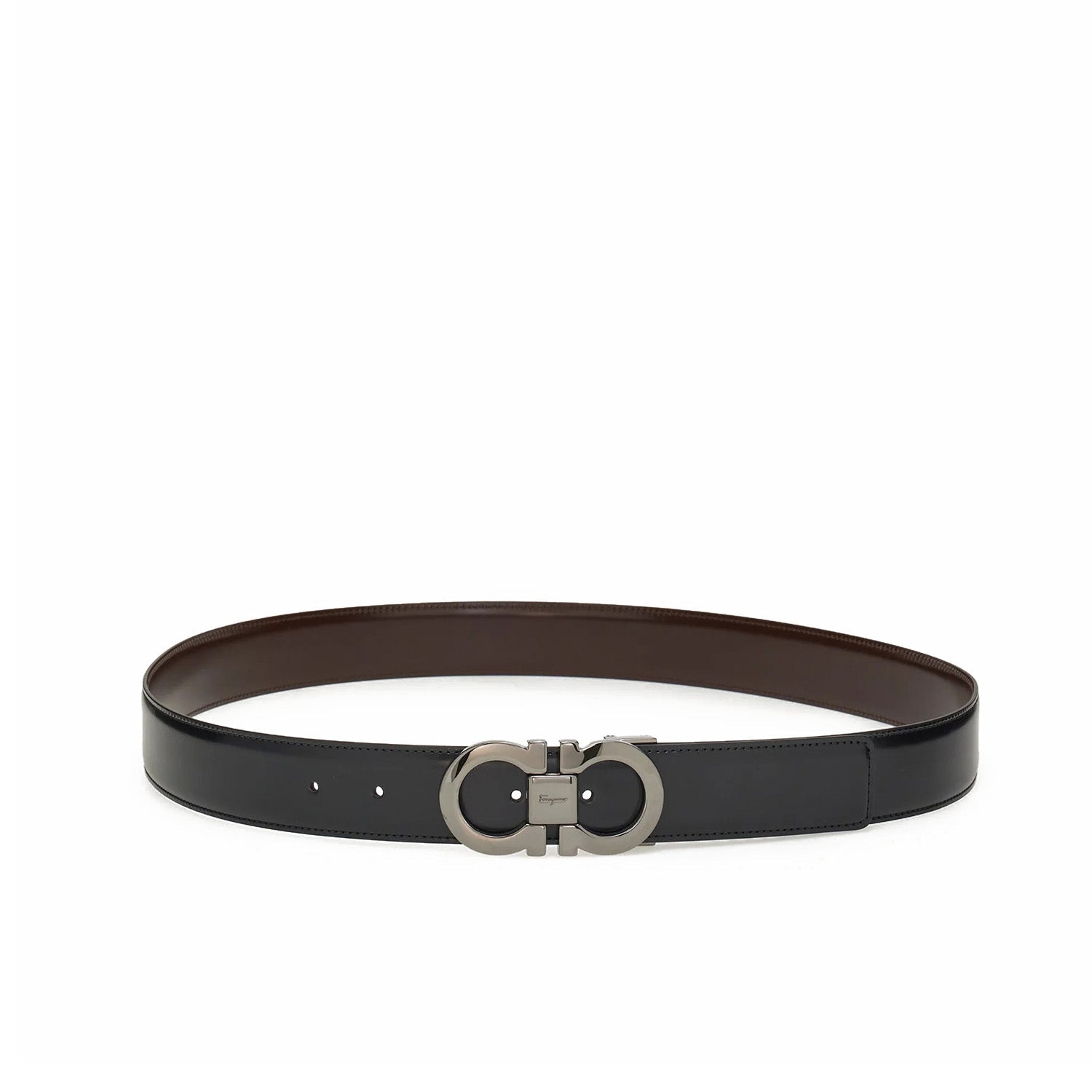 Reversible And Adjustable Gancini Belt