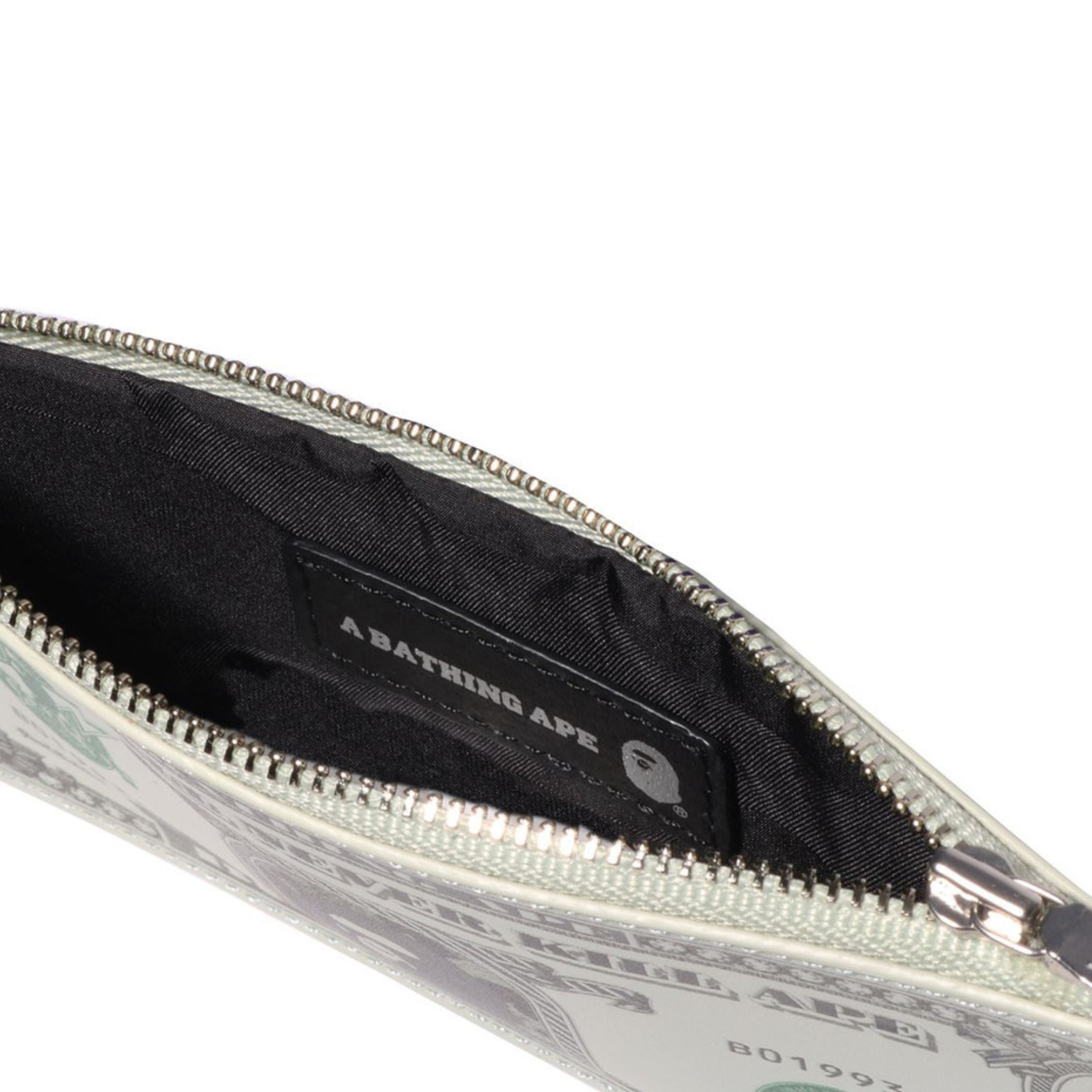 Bape 'Banknote' Zip Pouch