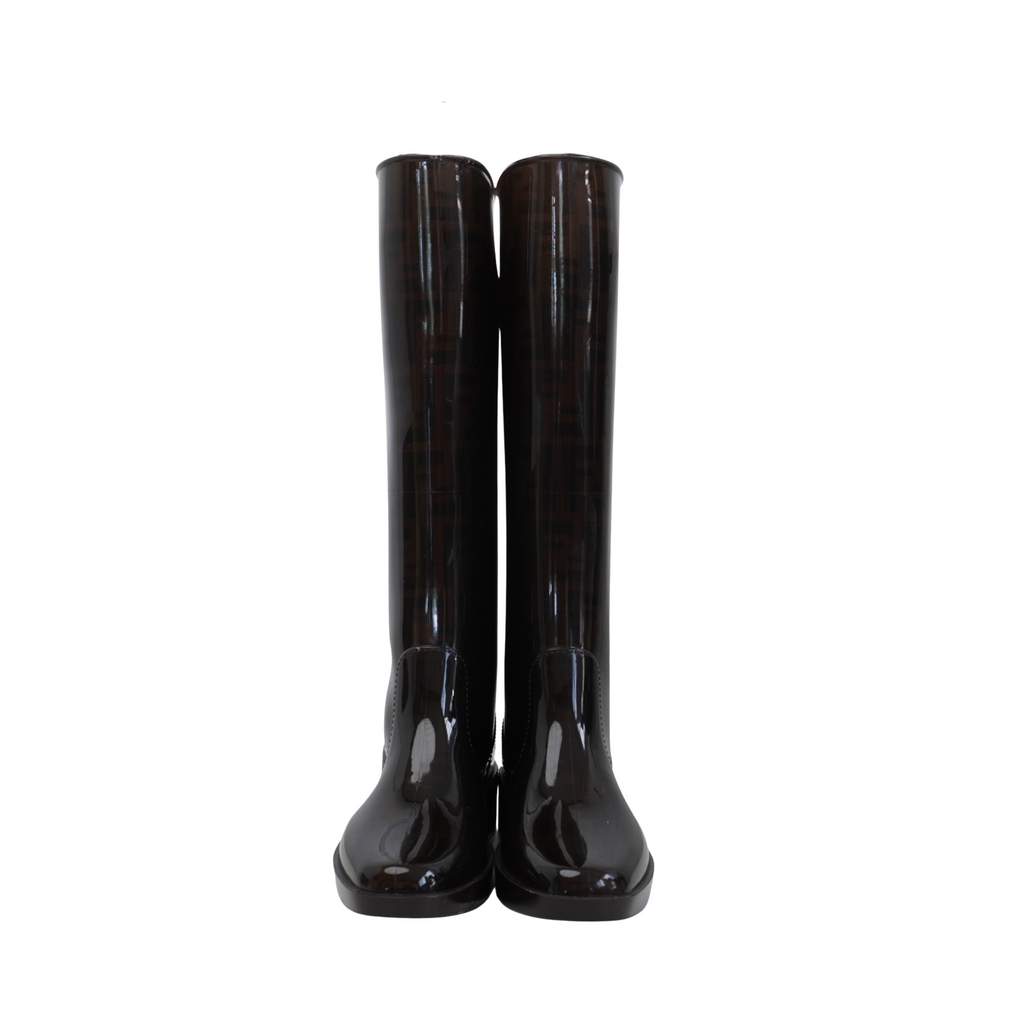 Fendi Zucca Rain Boots - Women's 36