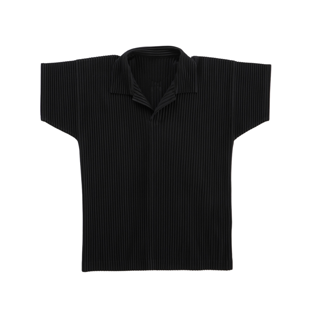 Issey Miyake Pleated Polo Shirt - Men's 2