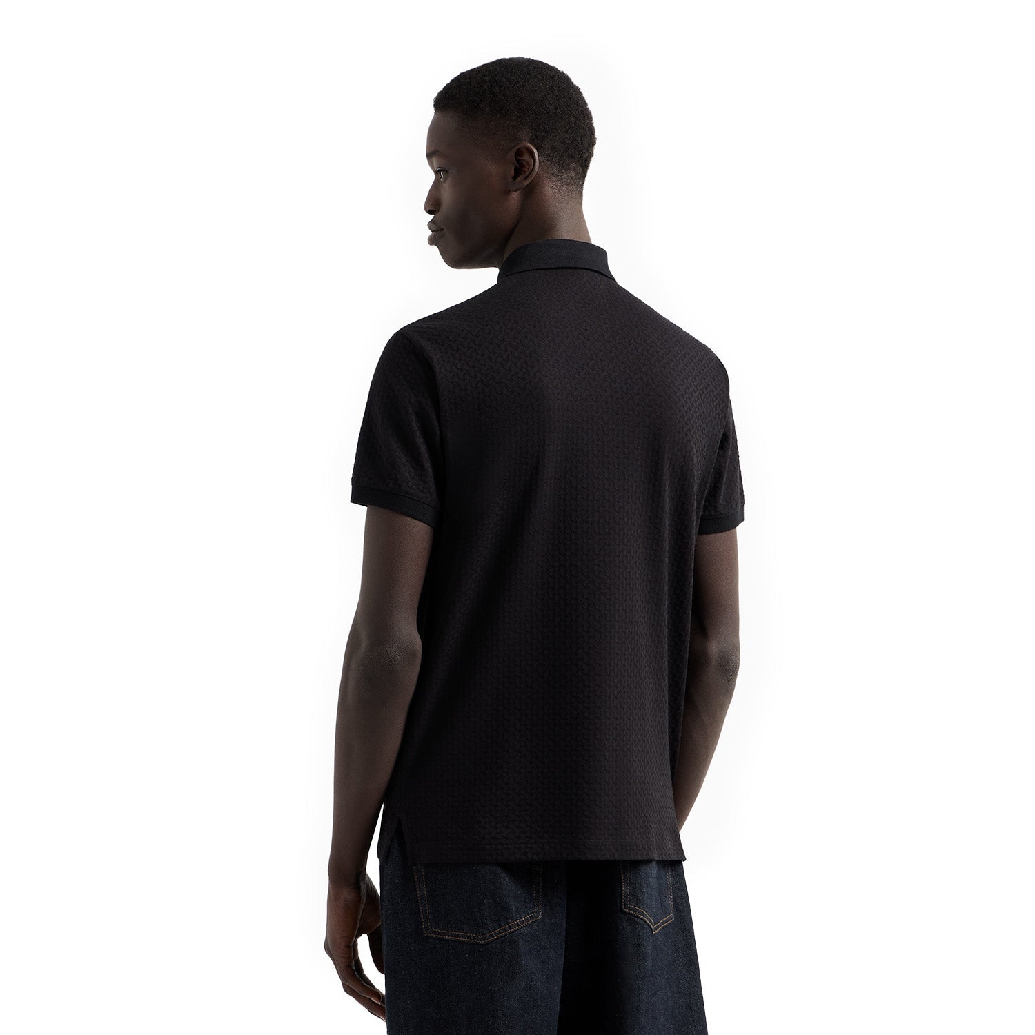 Jacquard Jersey Polo Shirt