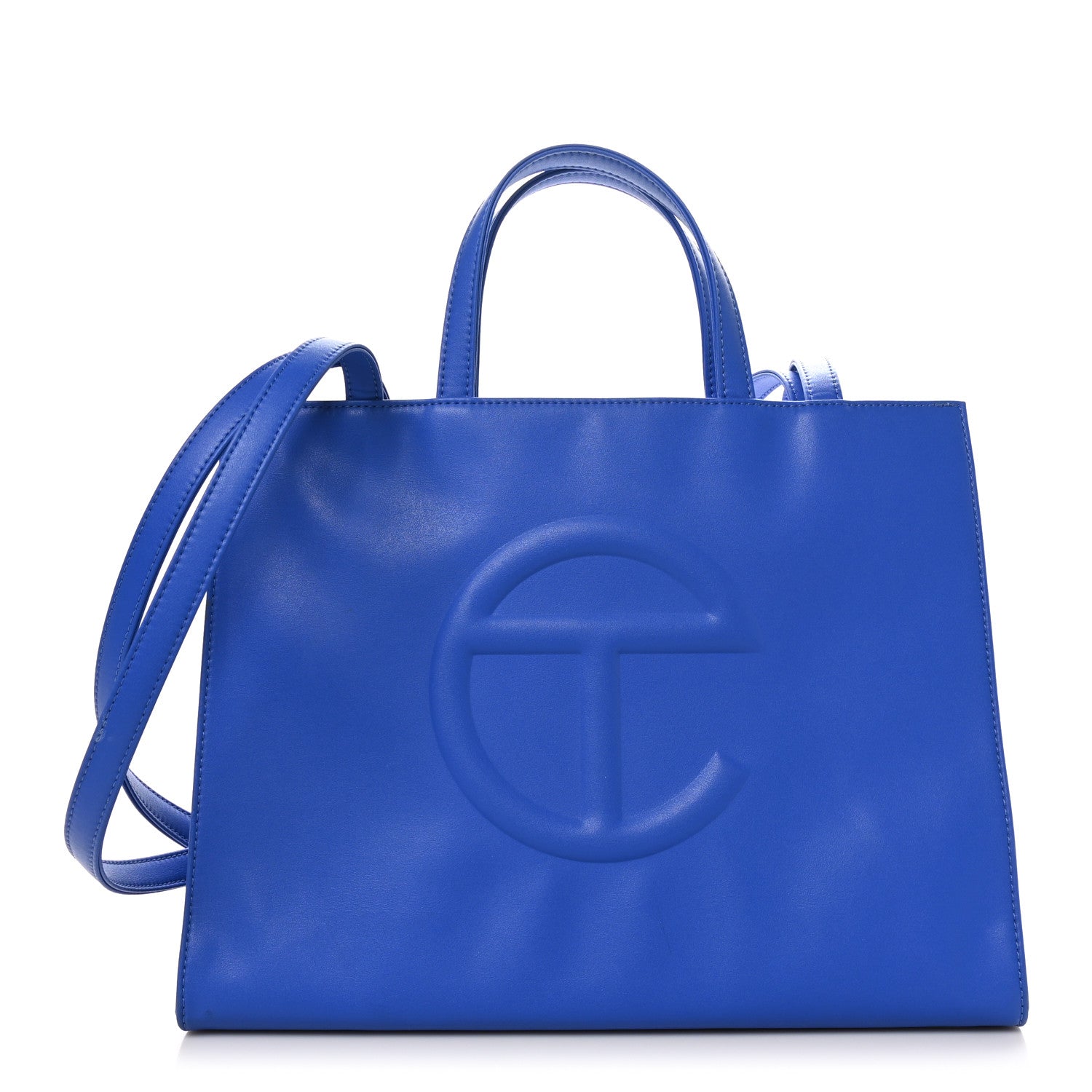 Vegan Leather Medium Shopping Bag Painters Tape