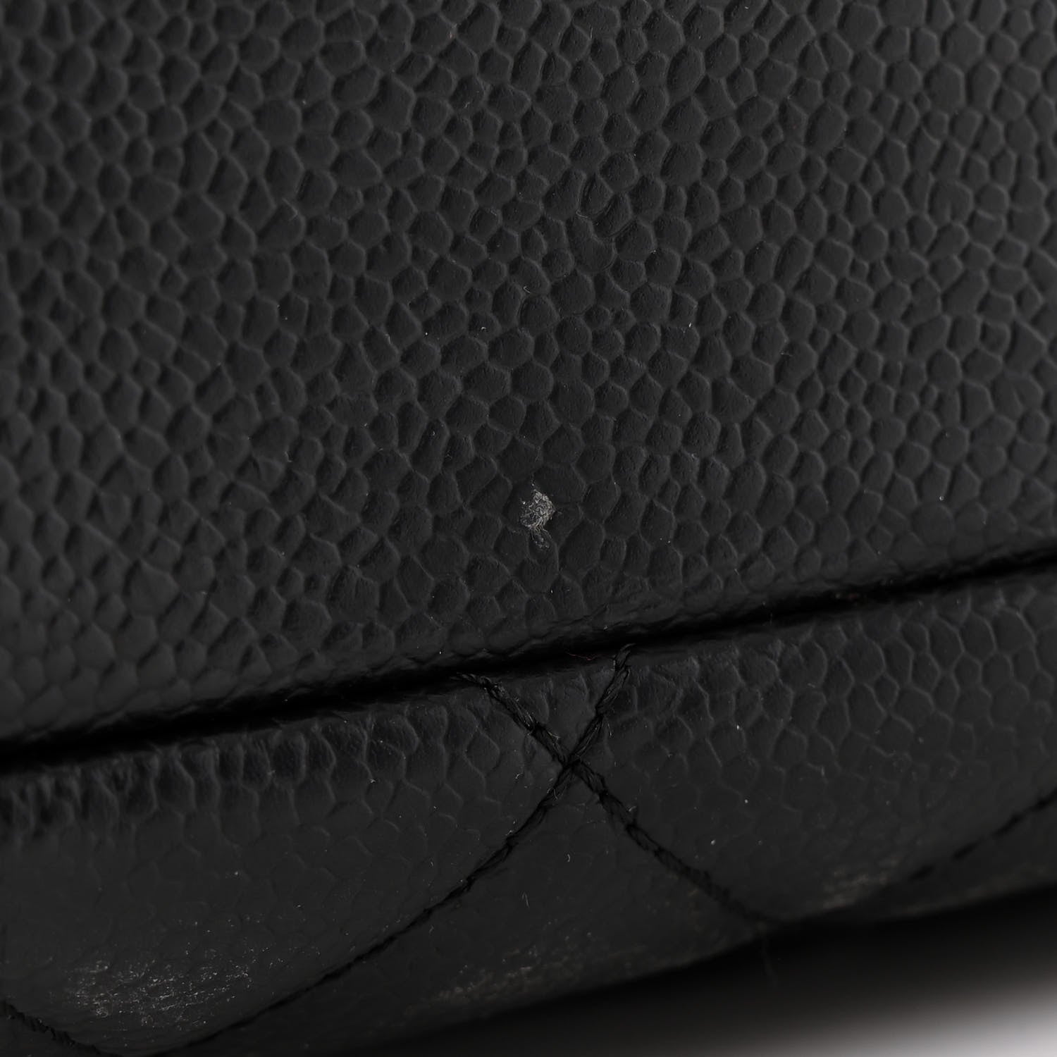 Caviar Quilted Grand Shopping Tote GST Black