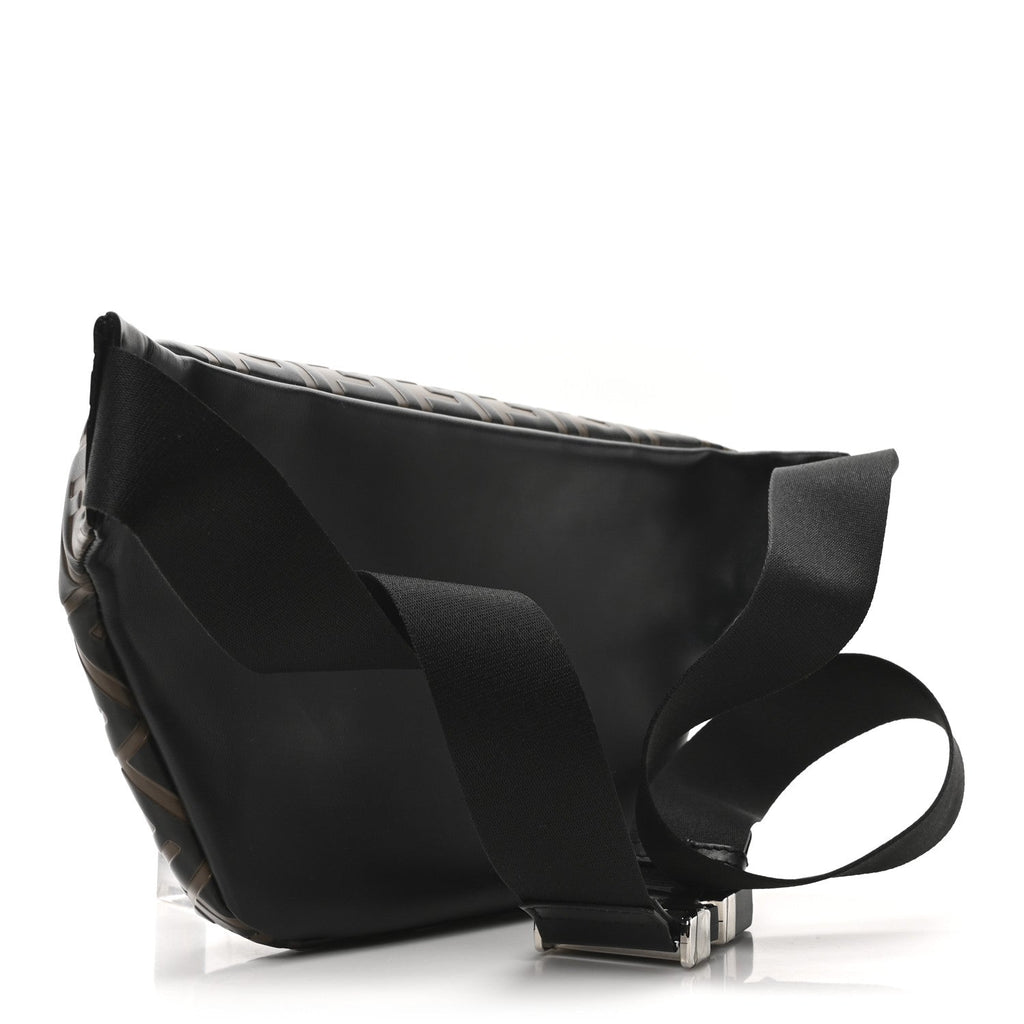 Vitello Century Bi-Color FF 1974 Embossed Belt Bag Maya Black