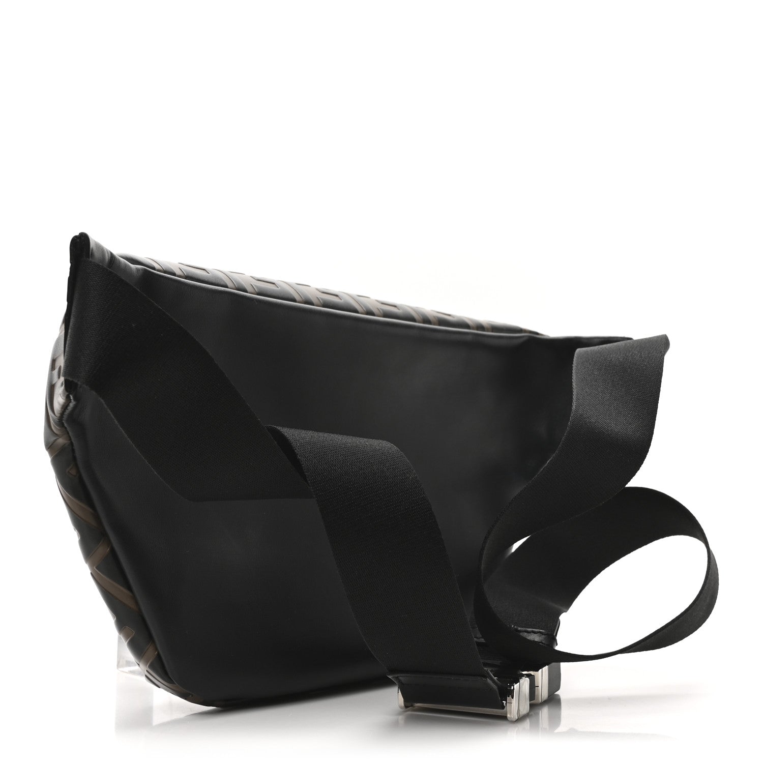 Vitello Century Bi-Color FF 1974 Embossed Belt Bag Maya Black