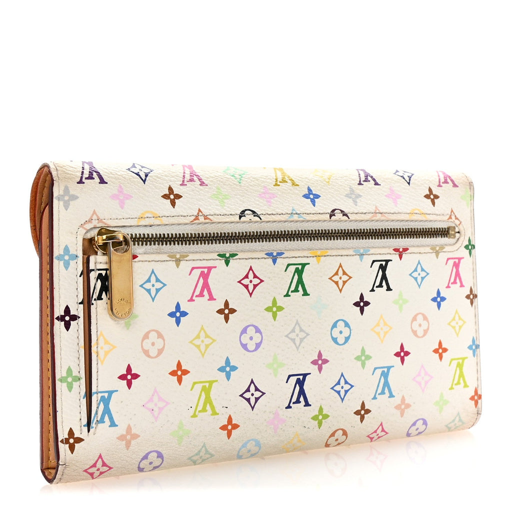 Monogram Multicolor Eugenie Wallet White