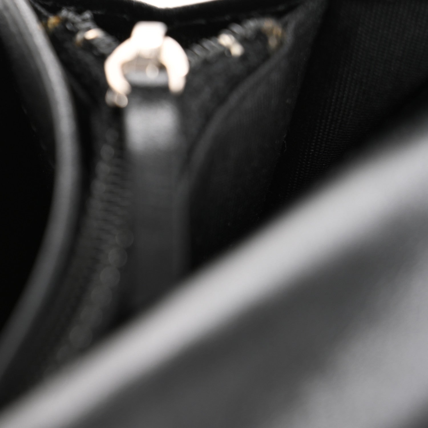 Glazed Calfskin Boy Yen Wallet Black