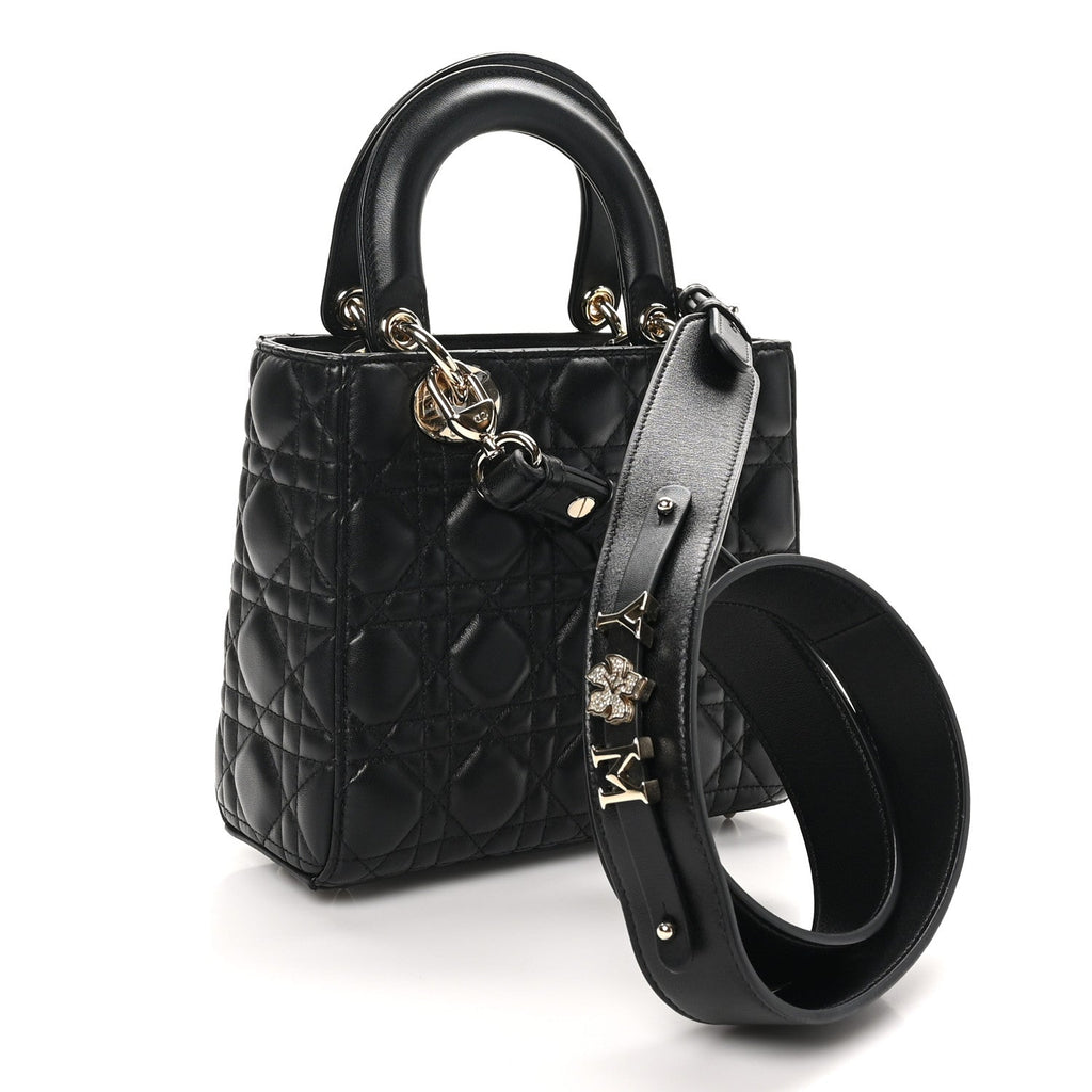 Lambskin Cannage Small My ABCDior Lady Dior Black