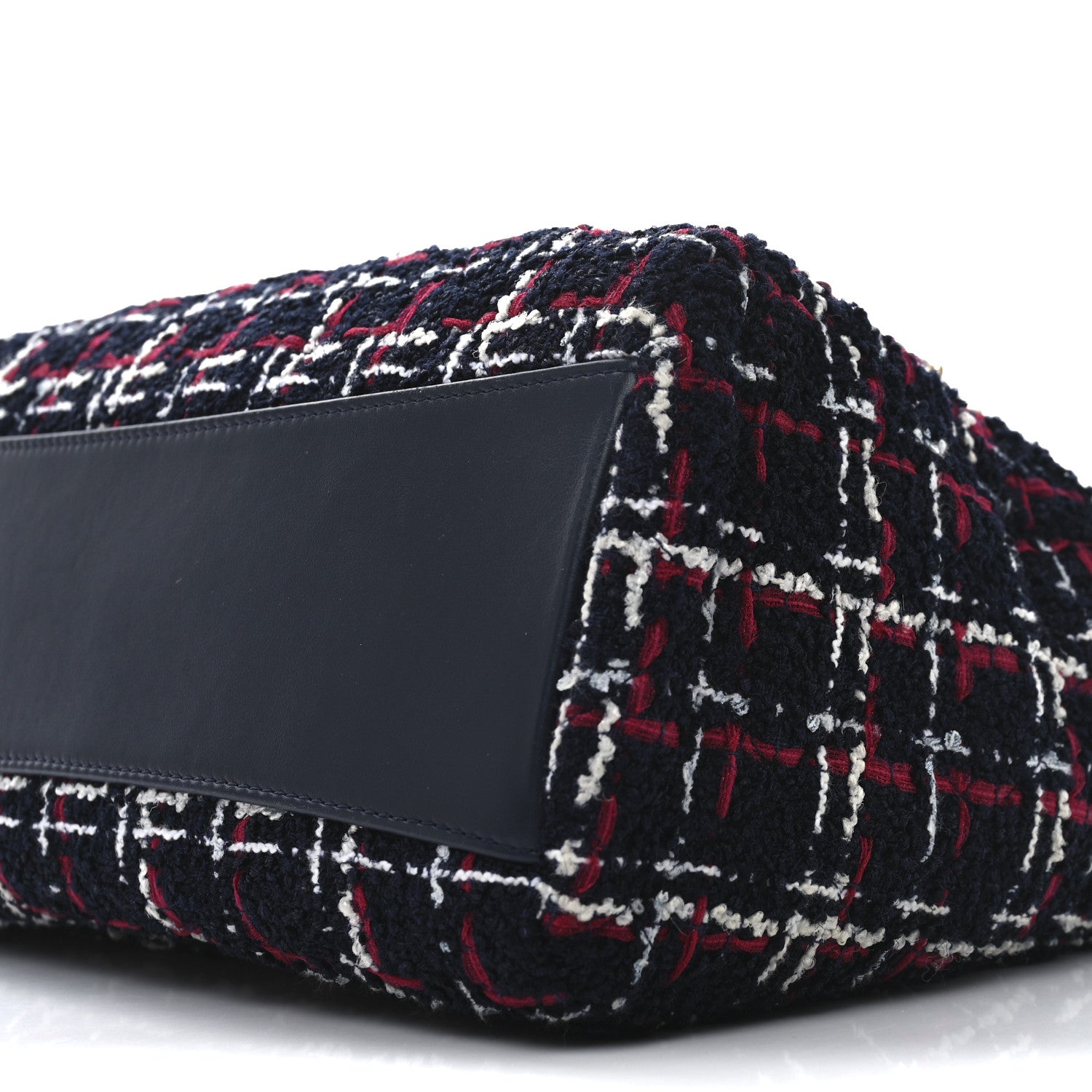 Tweed Calfskin Signe Hobo Navy Multicolor