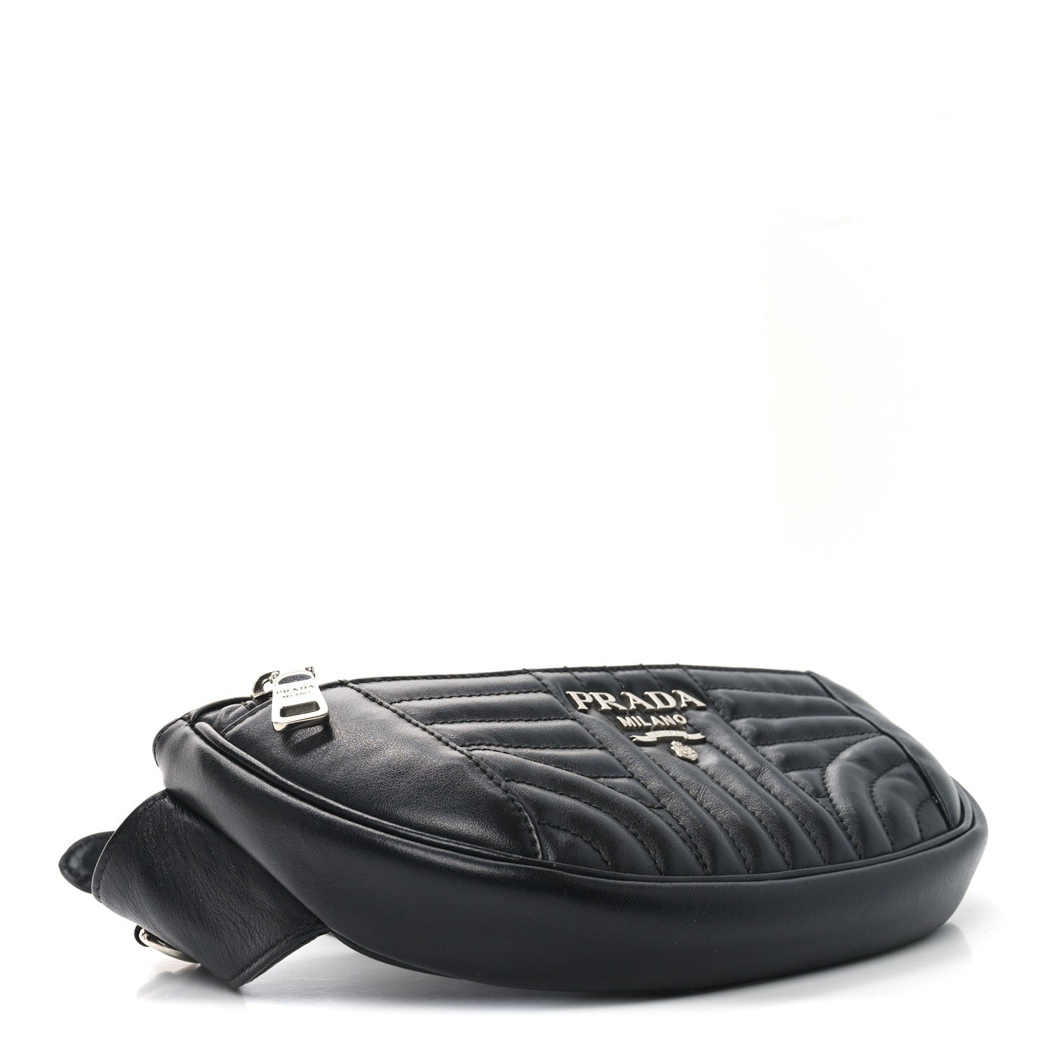 Soft Calfskin Impunture Diagramme Belt Bag Black