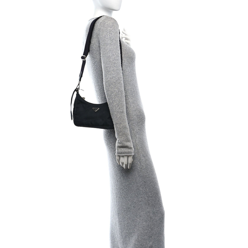 Nylon Re-Edition 2005 Shoulder Bag Black