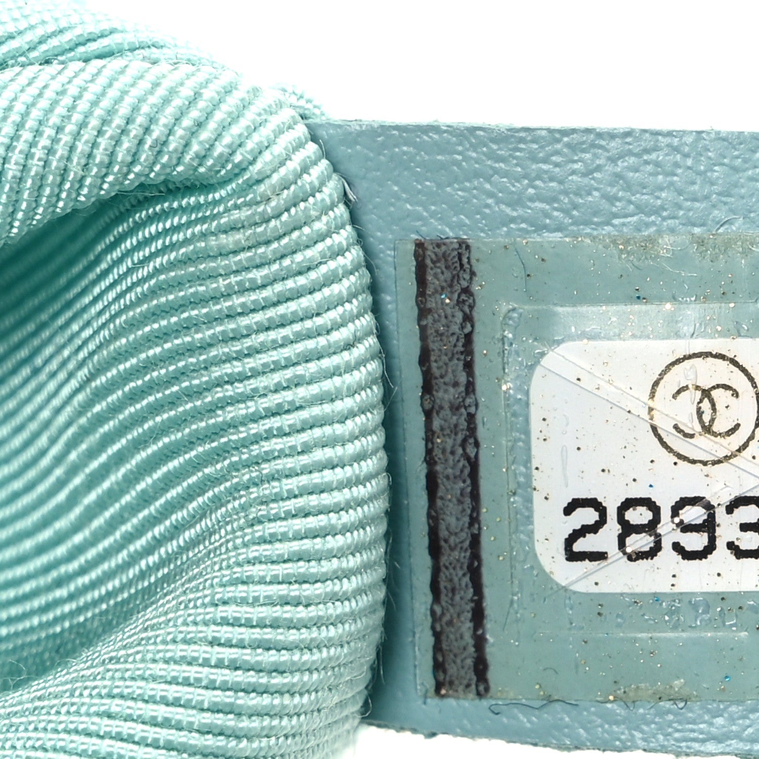 Calfskin Quilted Top Handle Flap Light Blue