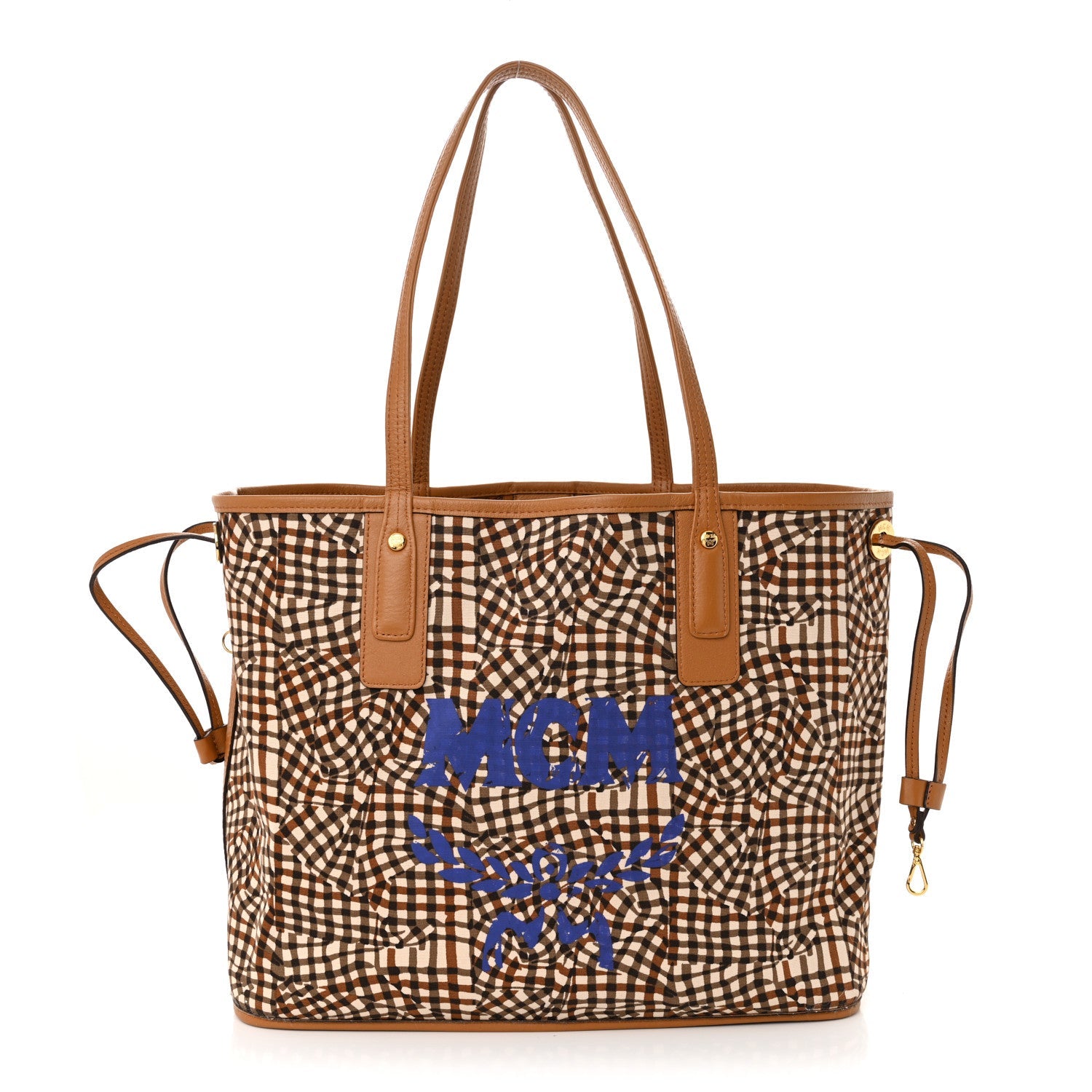 Visetos Medium Liz Reversible Shopper Tote Cognac