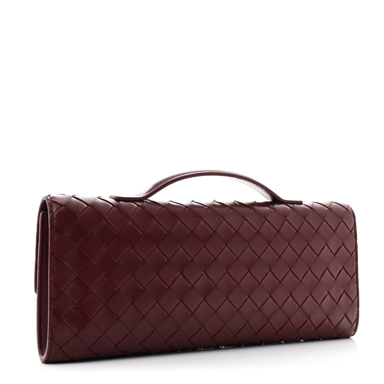 Nappa Intrecciato Long Andiamo Top Handle Clutch Barolo
