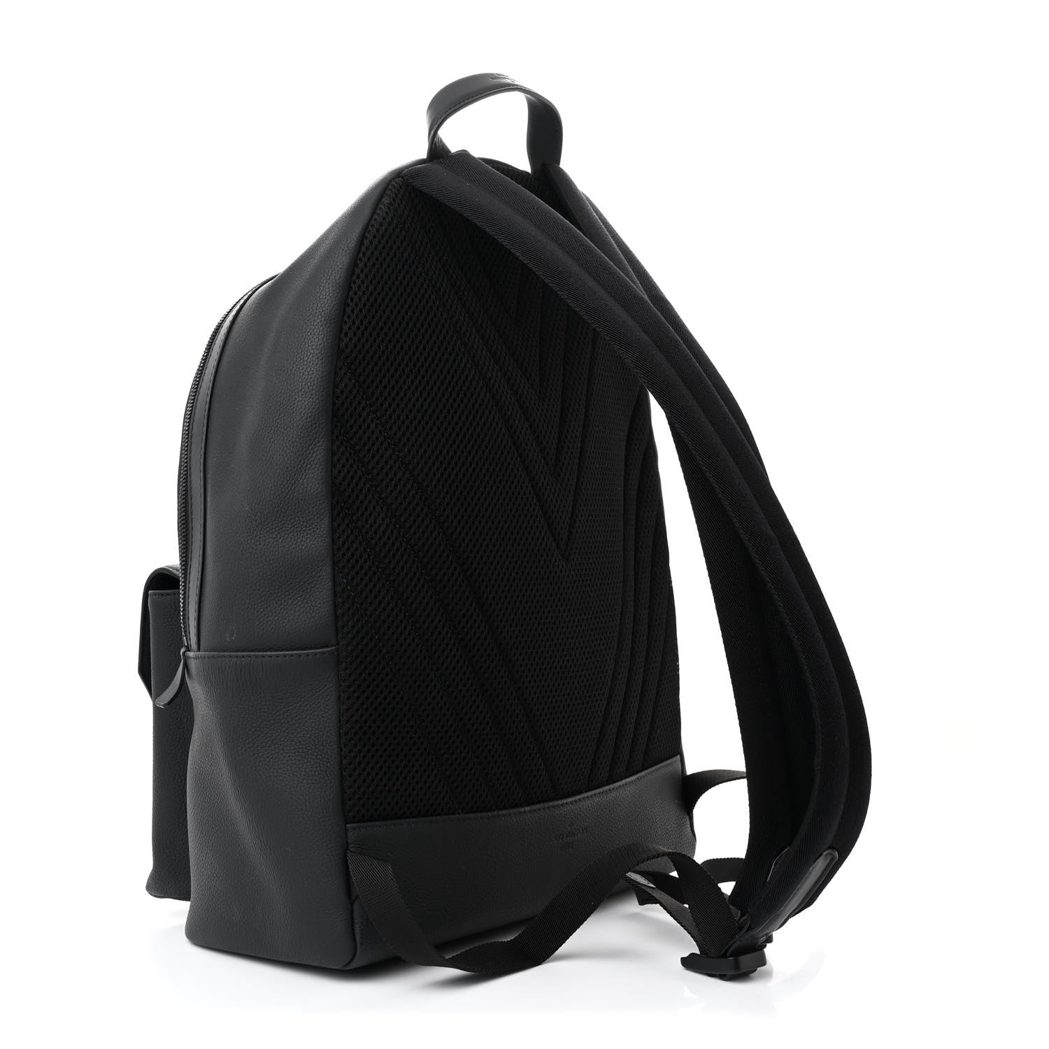Grained Calfskin Aerogram Takeoff Backpack Black
