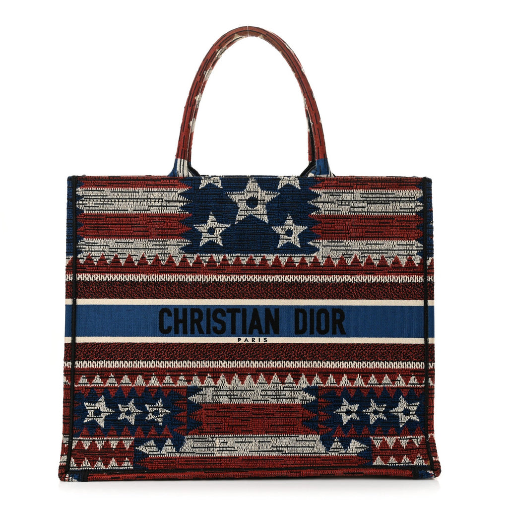 Canvas Embroidered Exclusive US Book Tote Multicolor