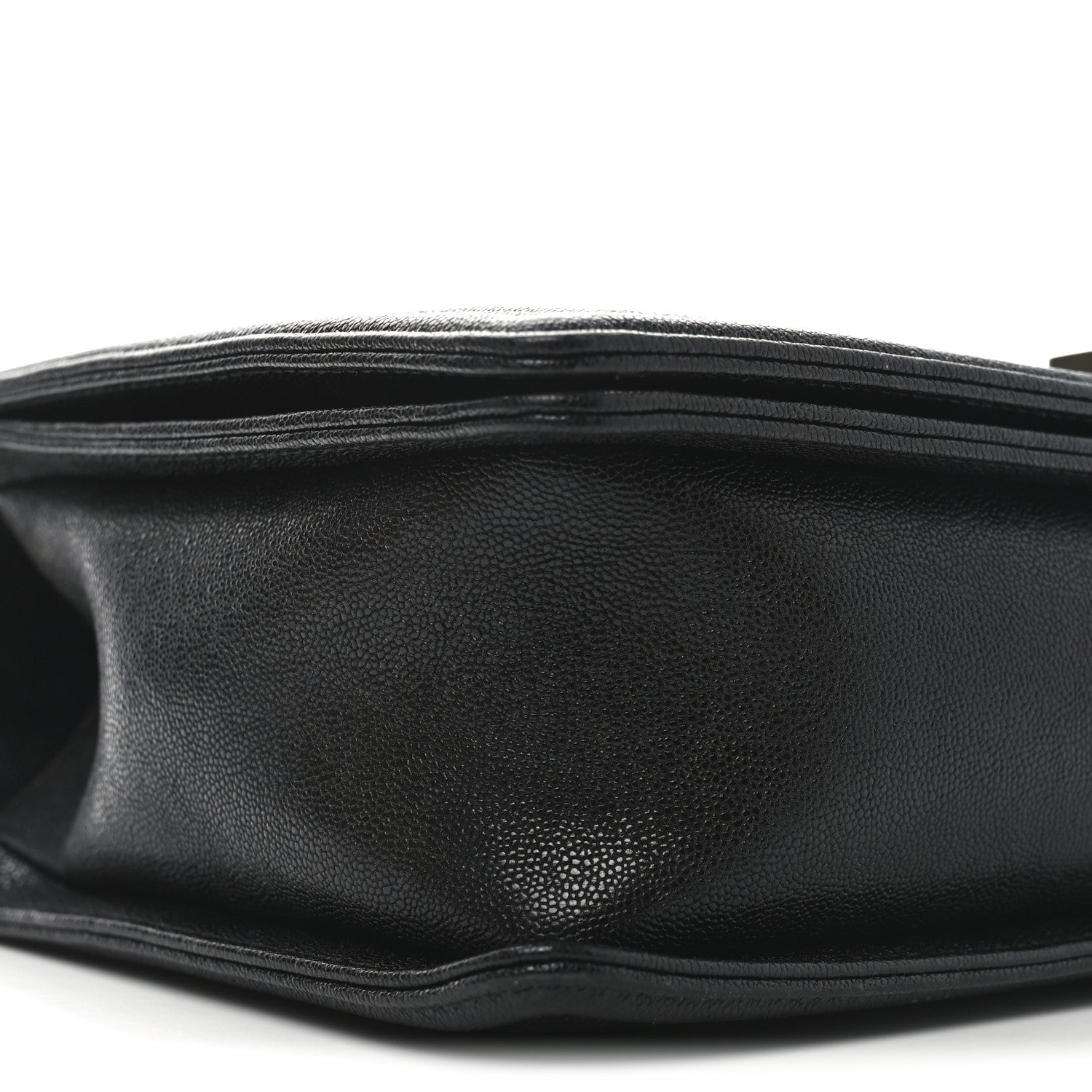 Caviar Chevron Quilted New Medium Boy Flap Black
