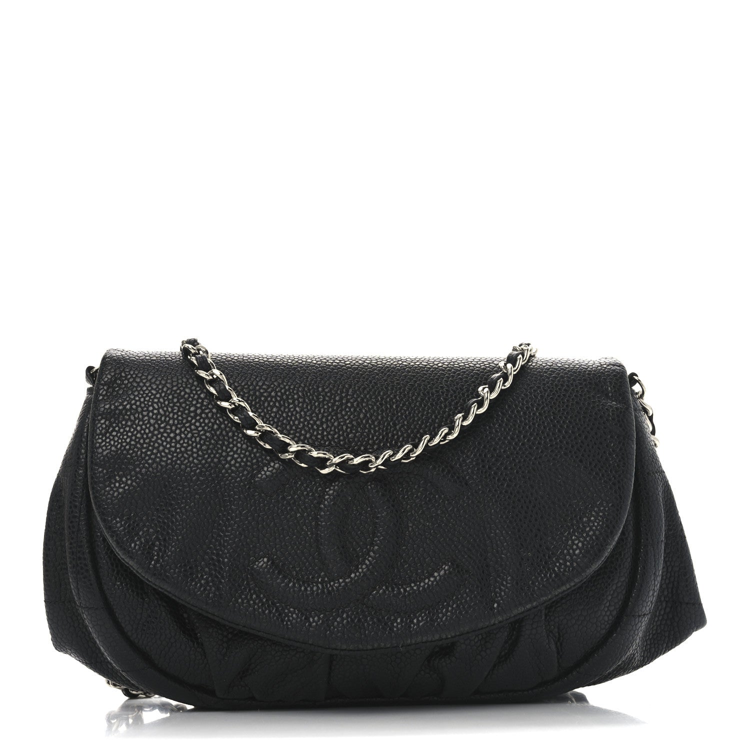 Caviar Half Moon Wallet On Chain WOC Black